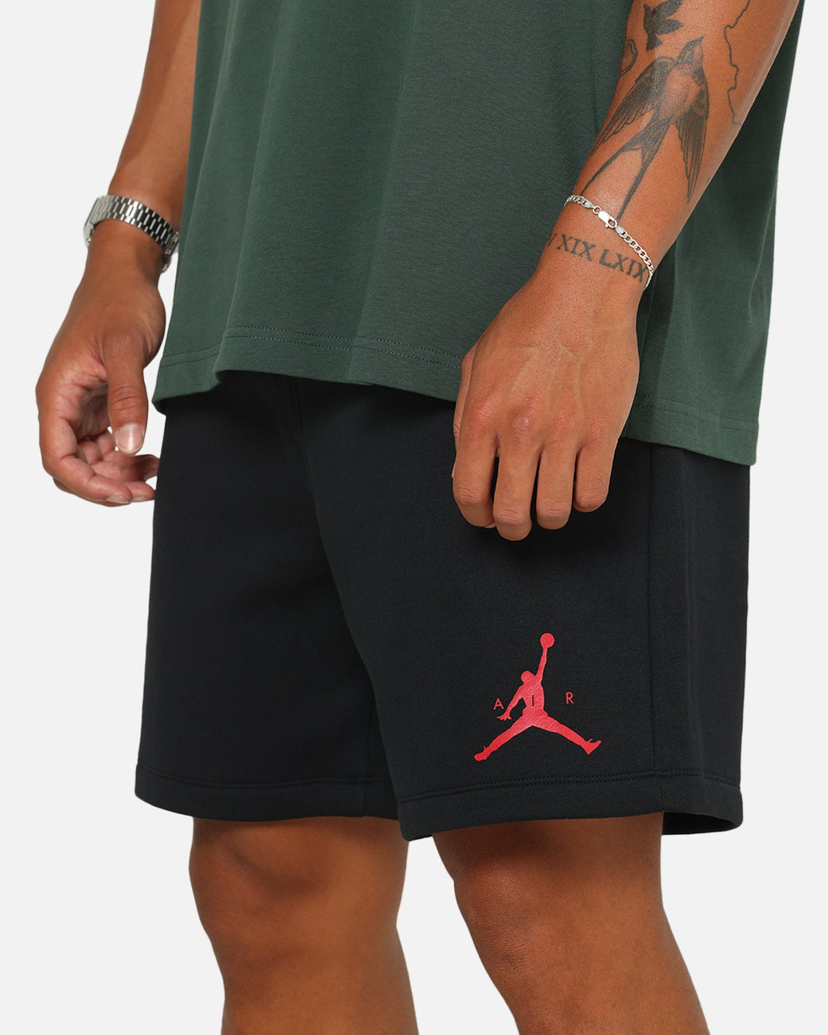 HOT Products Jordan Jumpman Fleece Shorts Black/Red