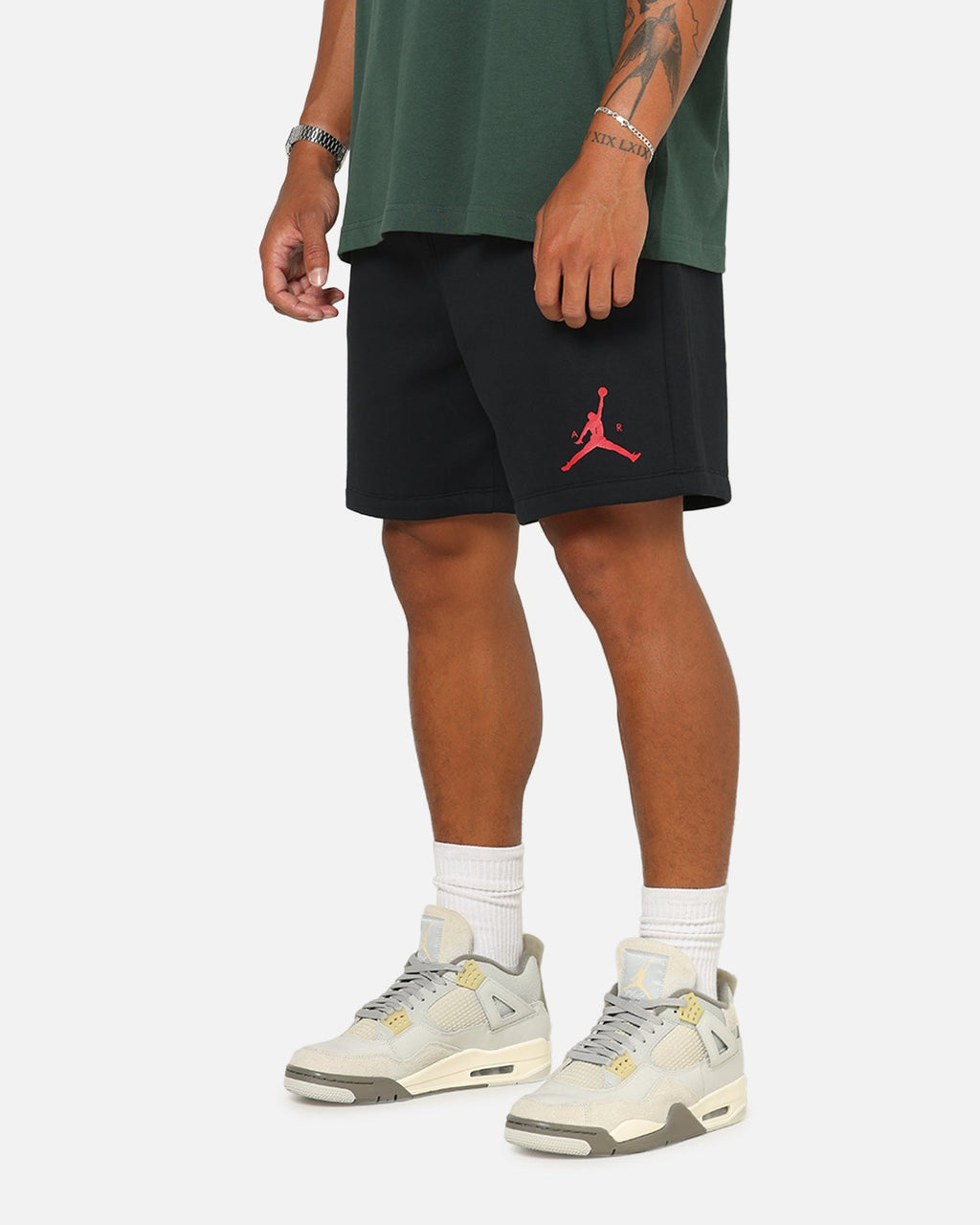 HOT Products Jordan Jumpman Fleece Shorts Black/Red