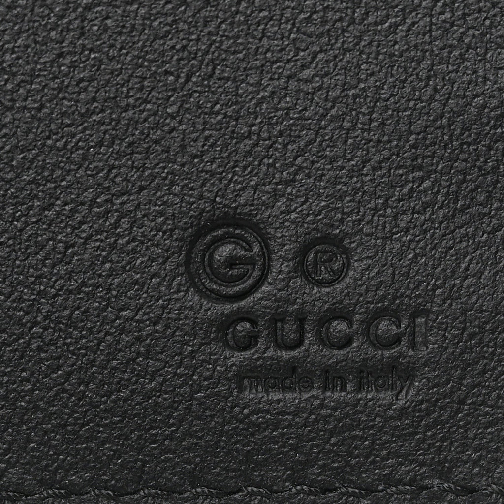 Microguccissima Bi-Fold Wallet Black