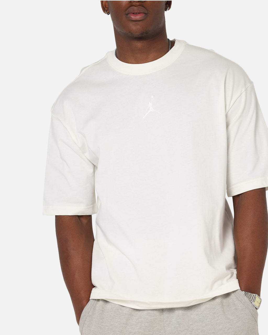 HOT Products Jordan Flight Essentials Oversized Crewneck T-Shirt Sail/Sail