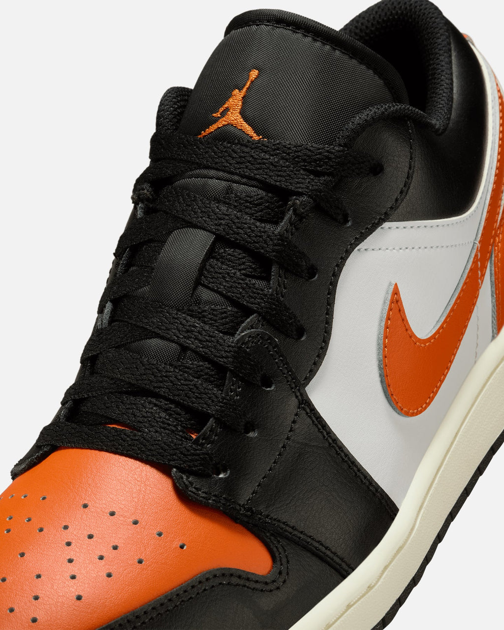 HOT Products Jordan Air Jordan 1 Low "Shattered Backboard" Black/Starfish-White/Sail
