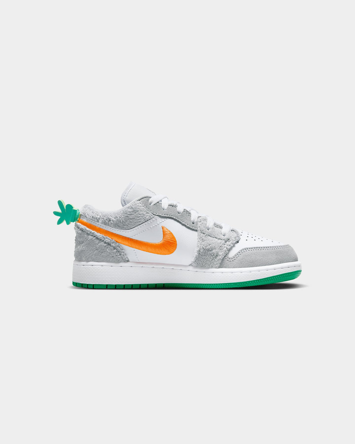 HOT Products Jordan Kids' Air Jordan 1 Low SE (GS) "Rabbit" Light Smoke Grey/Total Orange/White/Stadium Green
