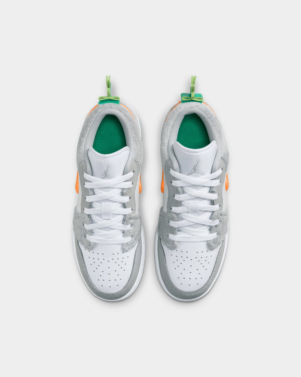 HOT Products Jordan Kids' Air Jordan 1 Low SE (GS) "Rabbit" Light Smoke Grey/Total Orange/White/Stadium Green