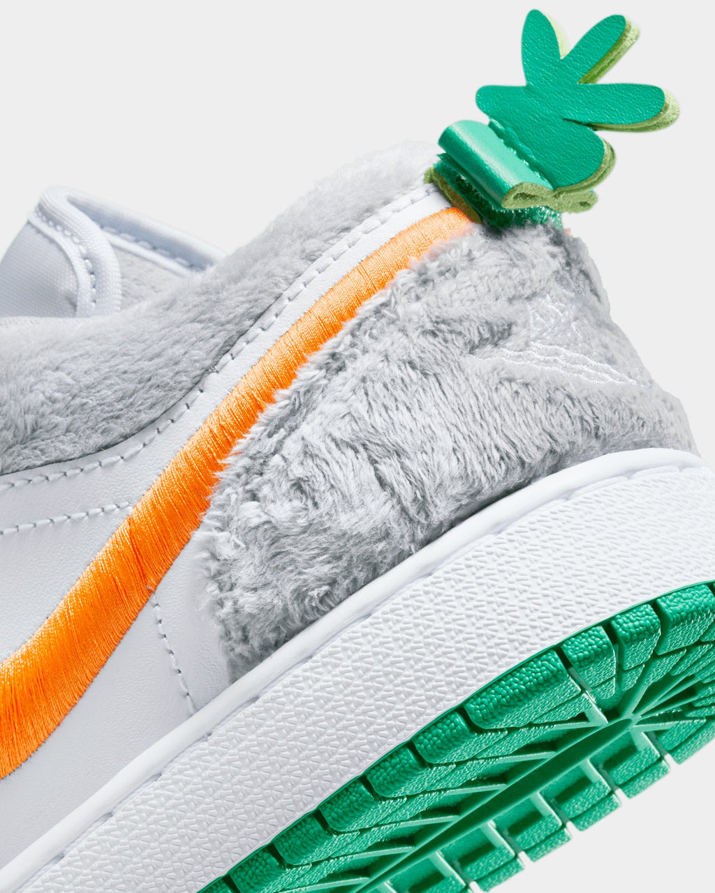HOT Products Jordan Kids' Air Jordan 1 Low SE (GS) "Rabbit" Light Smoke Grey/Total Orange/White/Stadium Green