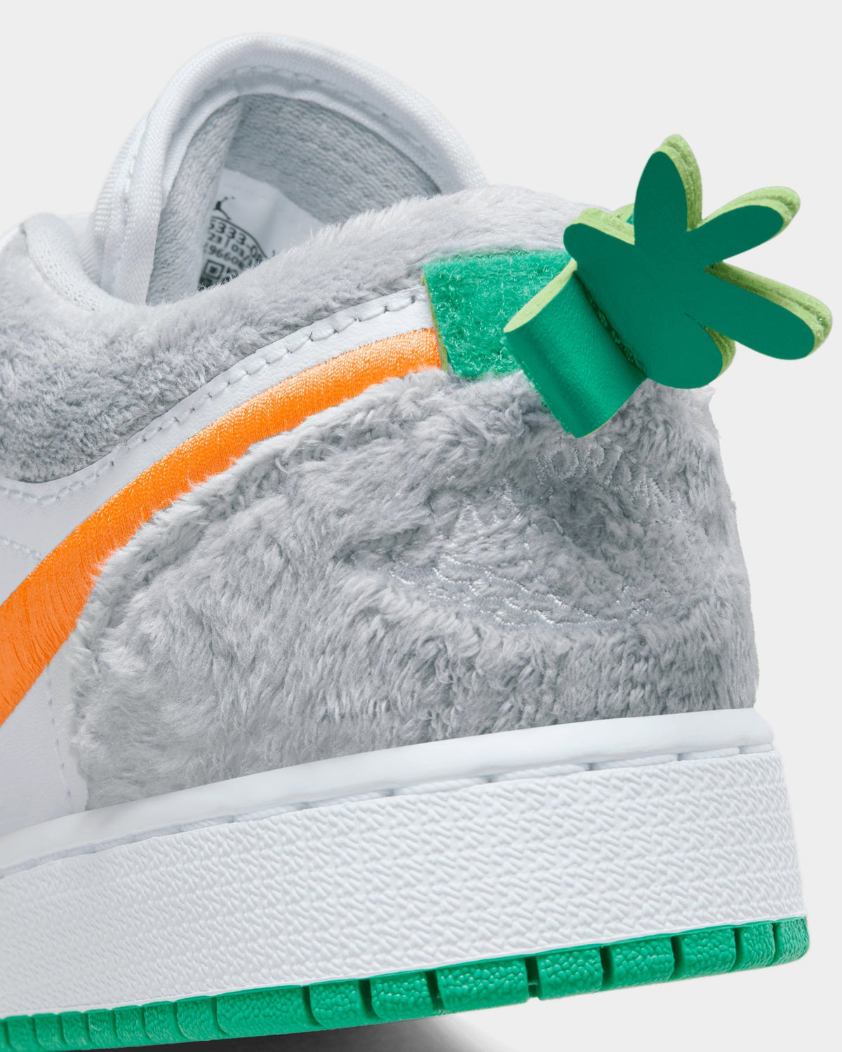 HOT Products Jordan Kids' Air Jordan 1 Low SE (GS) "Rabbit" Light Smoke Grey/Total Orange/White/Stadium Green