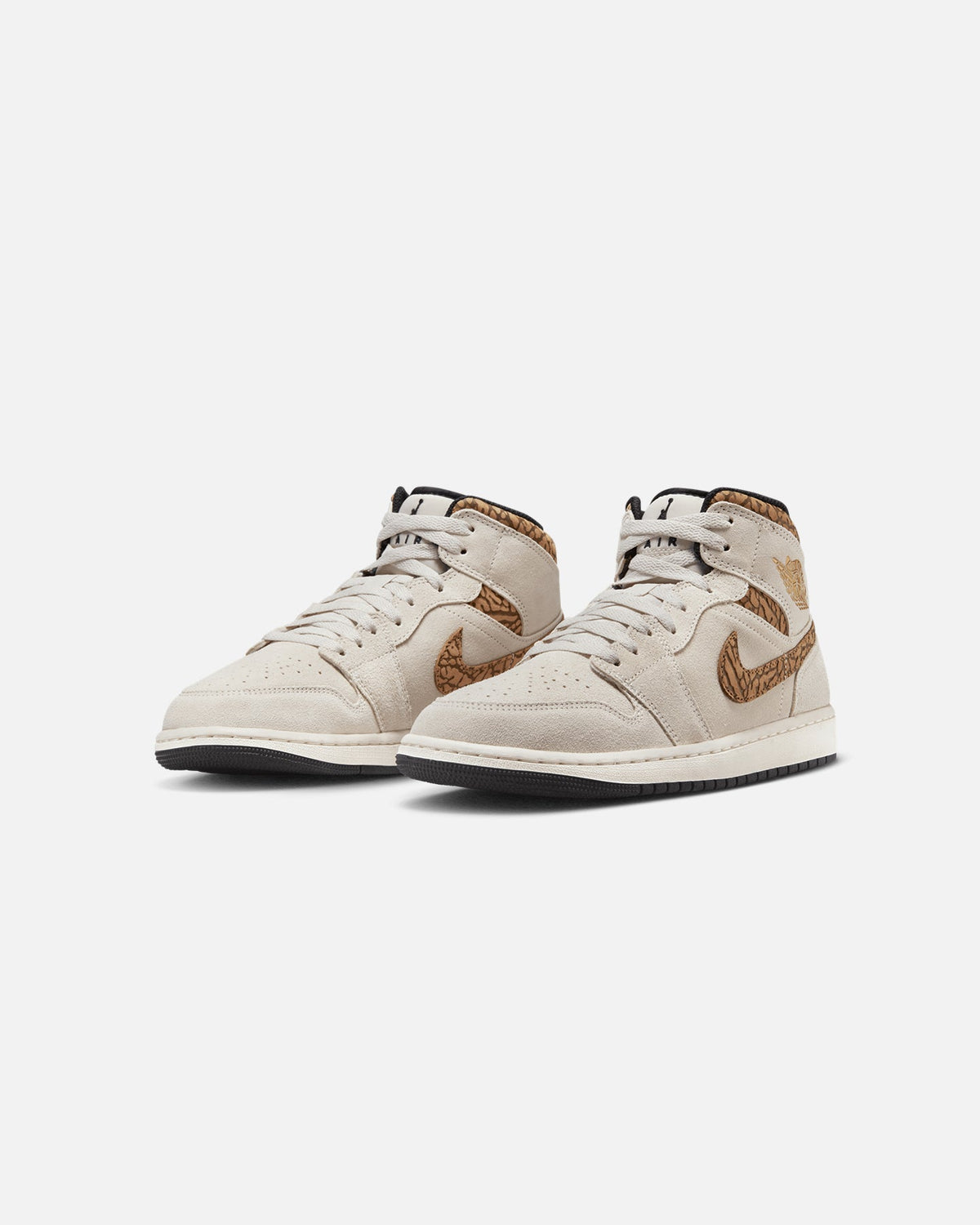HOT Products Jordan Air Jordan 1 Mid SE "Brown Elephant" Light Orewood Brown/White
