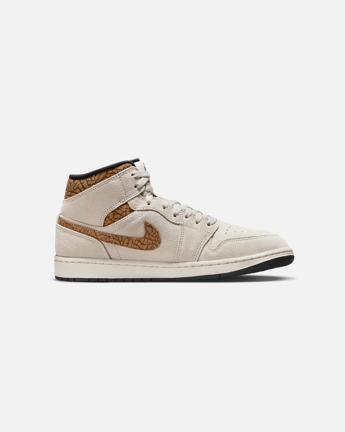 HOT Products Jordan Air Jordan 1 Mid SE "Brown Elephant" Light Orewood Brown/White