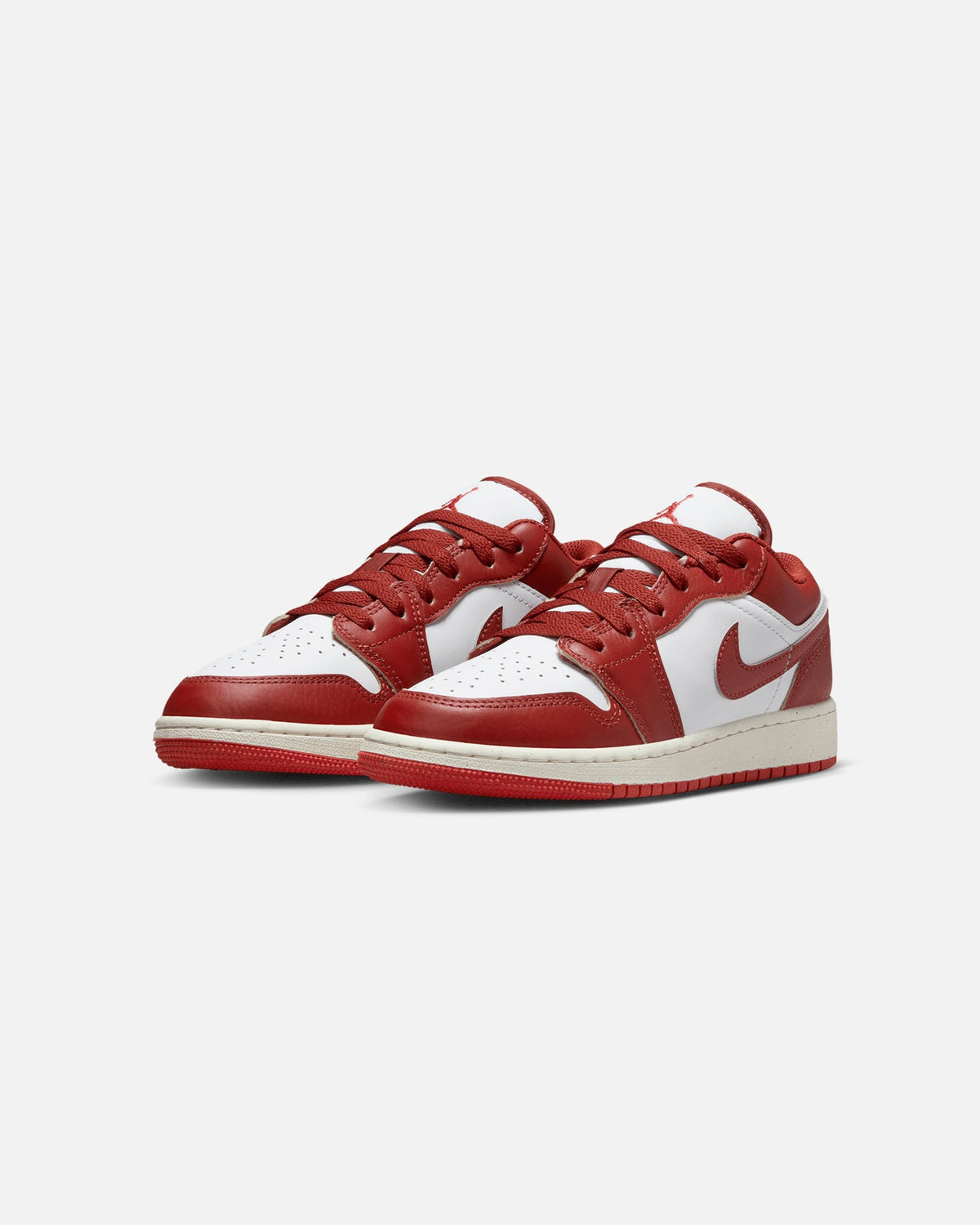 HOT Products Jordan Kids' Air Jordan 1 Low SE (GS) White/Dune Red