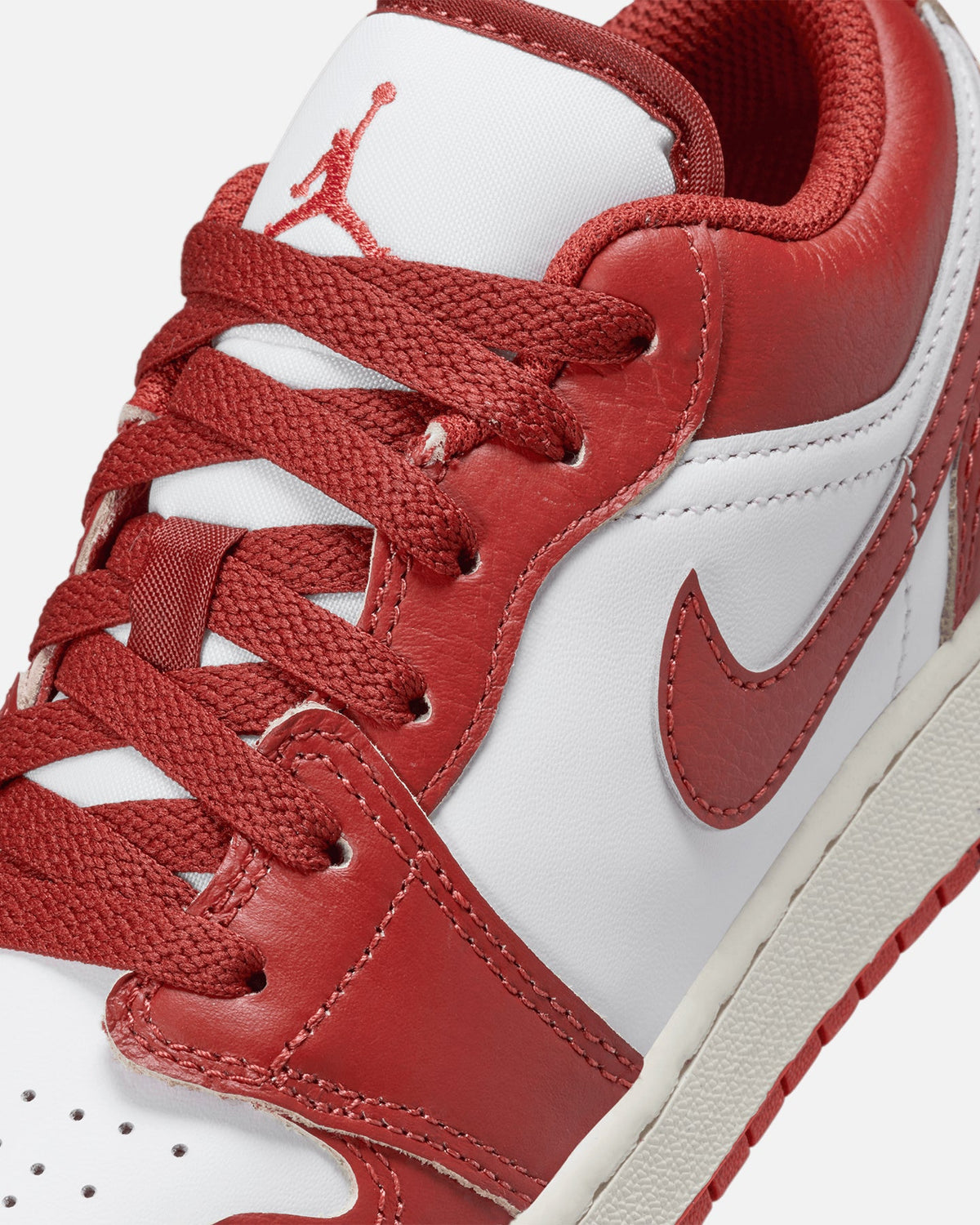 HOT Products Jordan Kids' Air Jordan 1 Low SE (GS) White/Dune Red