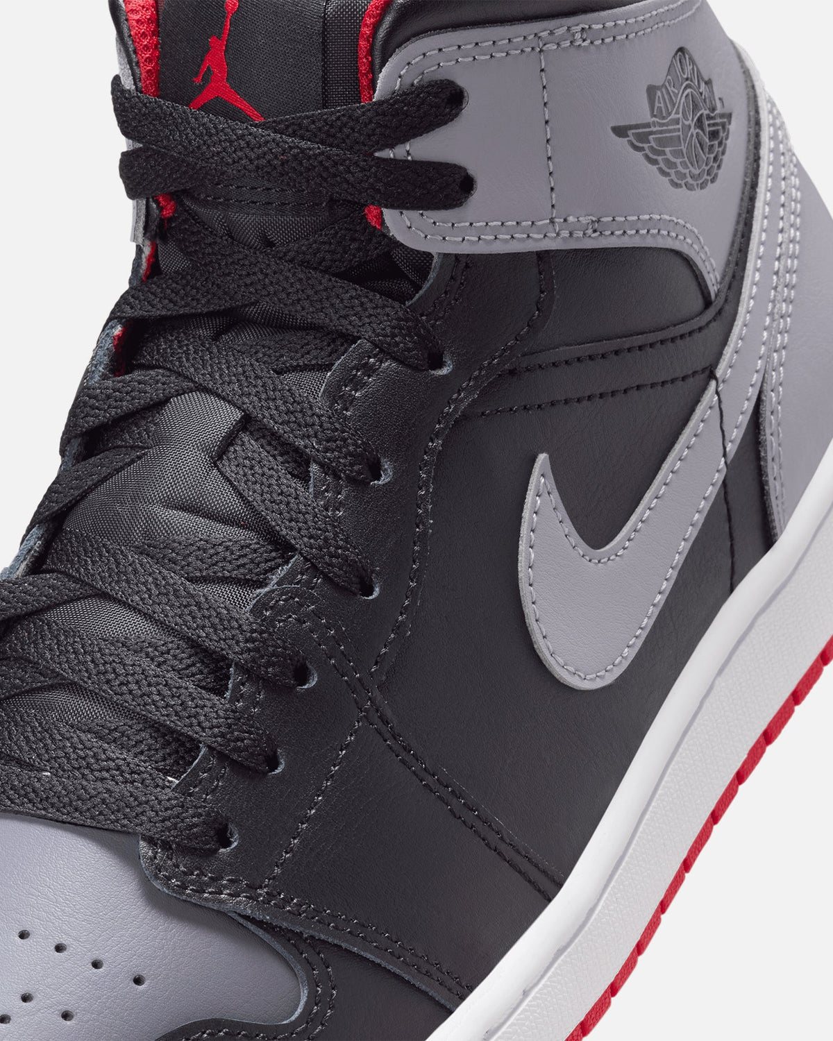 HOT Products Jordan Air Jordan 1 Mid Black/Cement Grey