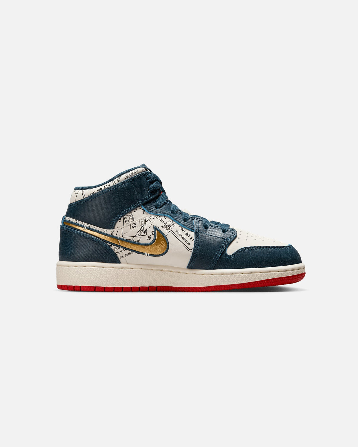 HOT Products Jordan Kids' Air Jordan 1 Mid SE "Take Flight" (GS) Armoury Navy/Metallic Gold