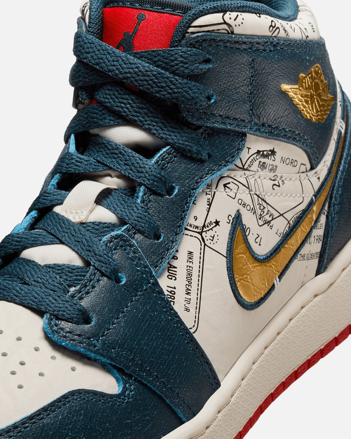 HOT Products Jordan Kids' Air Jordan 1 Mid SE "Take Flight" (GS) Armoury Navy/Metallic Gold