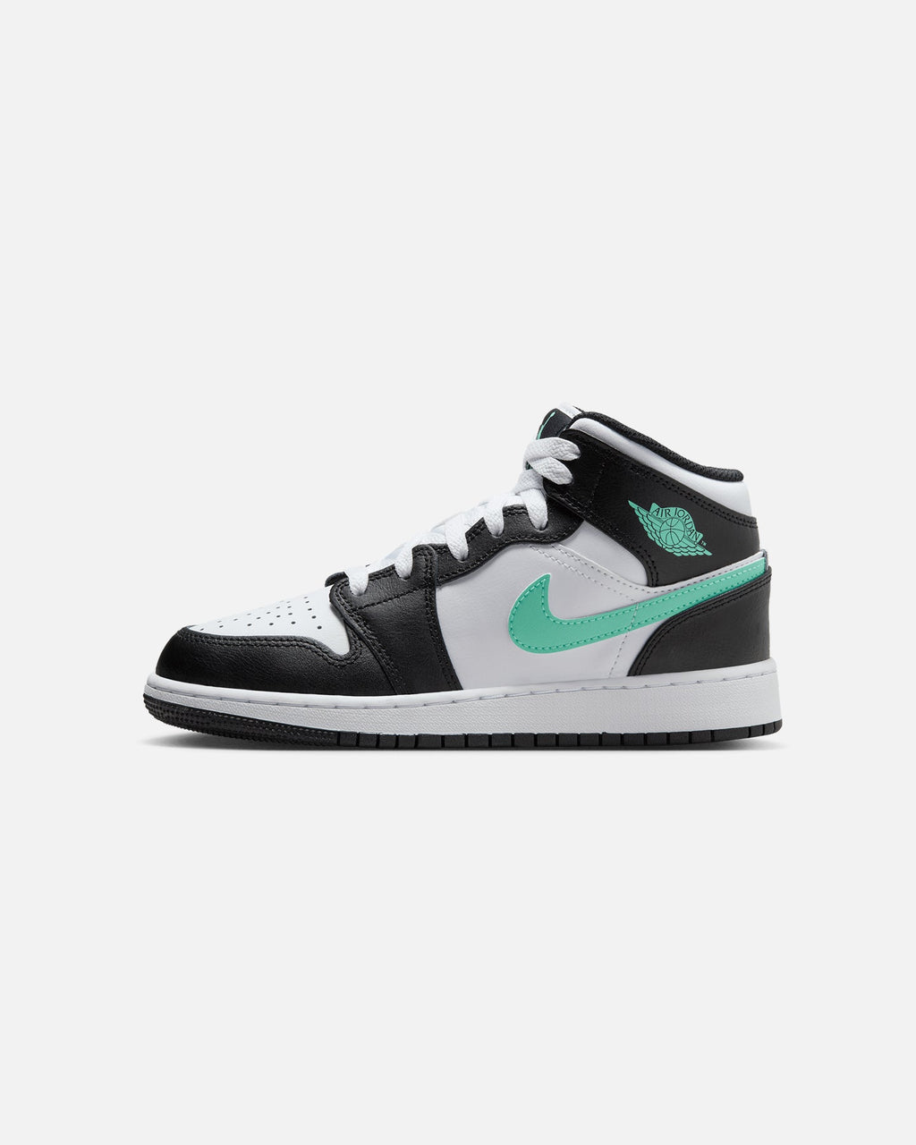 HOT Products Jordan Kids' Air Jordan 1 Mid (GS) White/Green Glow