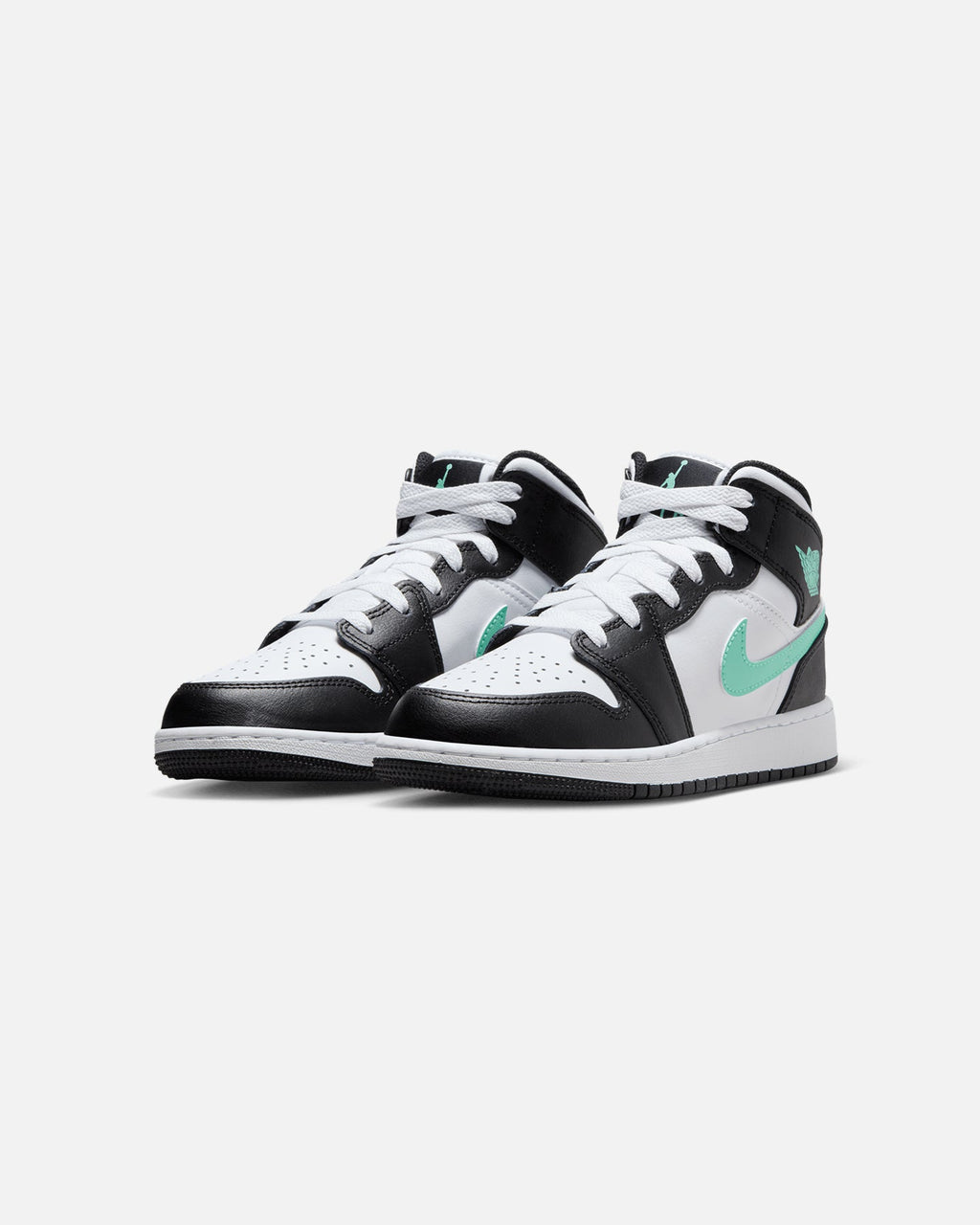 HOT Products Jordan Kids' Air Jordan 1 Mid (GS) White/Green Glow