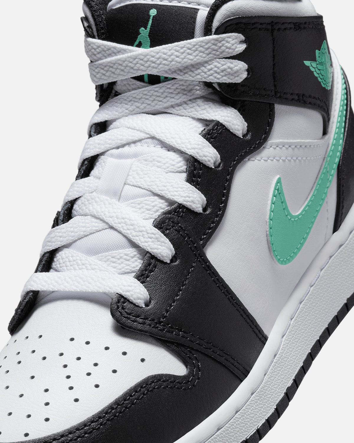 HOT Products Jordan Kids' Air Jordan 1 Mid (GS) White/Green Glow