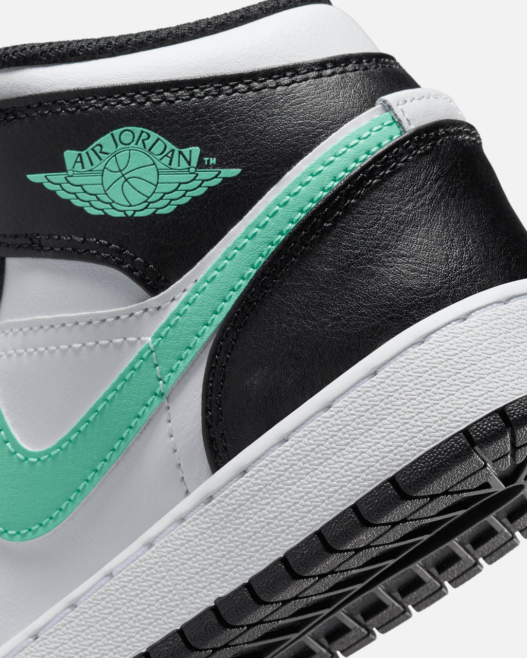 HOT Products Jordan Kids' Air Jordan 1 Mid (GS) White/Green Glow