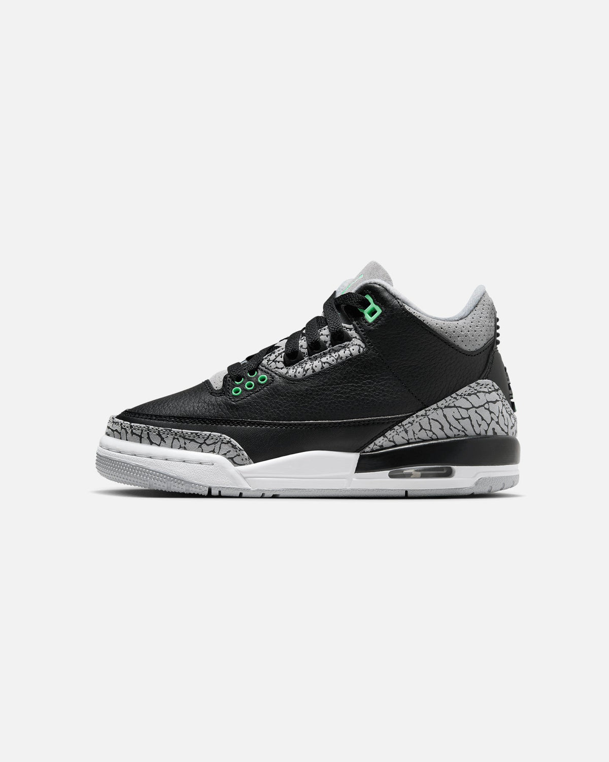 HOT Products Jordan Kids' Air Jordan 3 Retro (GS) Black/Green Glow