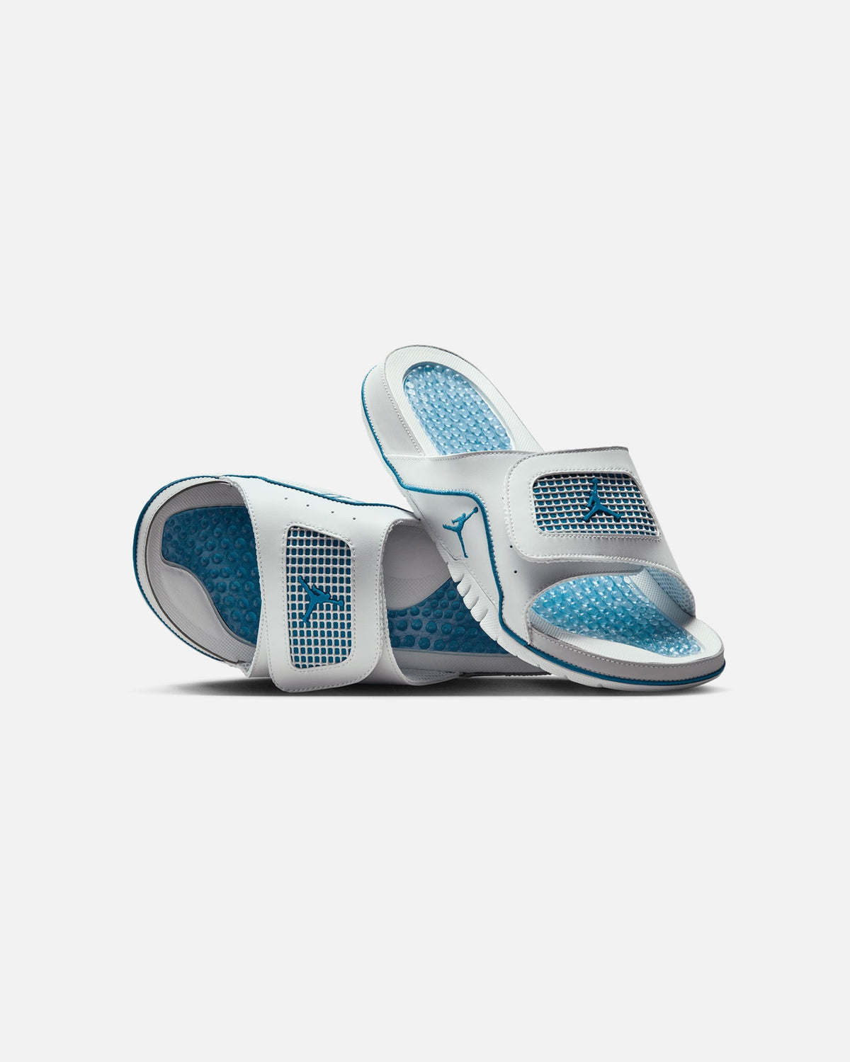 HOT Products Jordan Hydro 4 Retro "MILITARY BLUE" Slides Off White/Indus