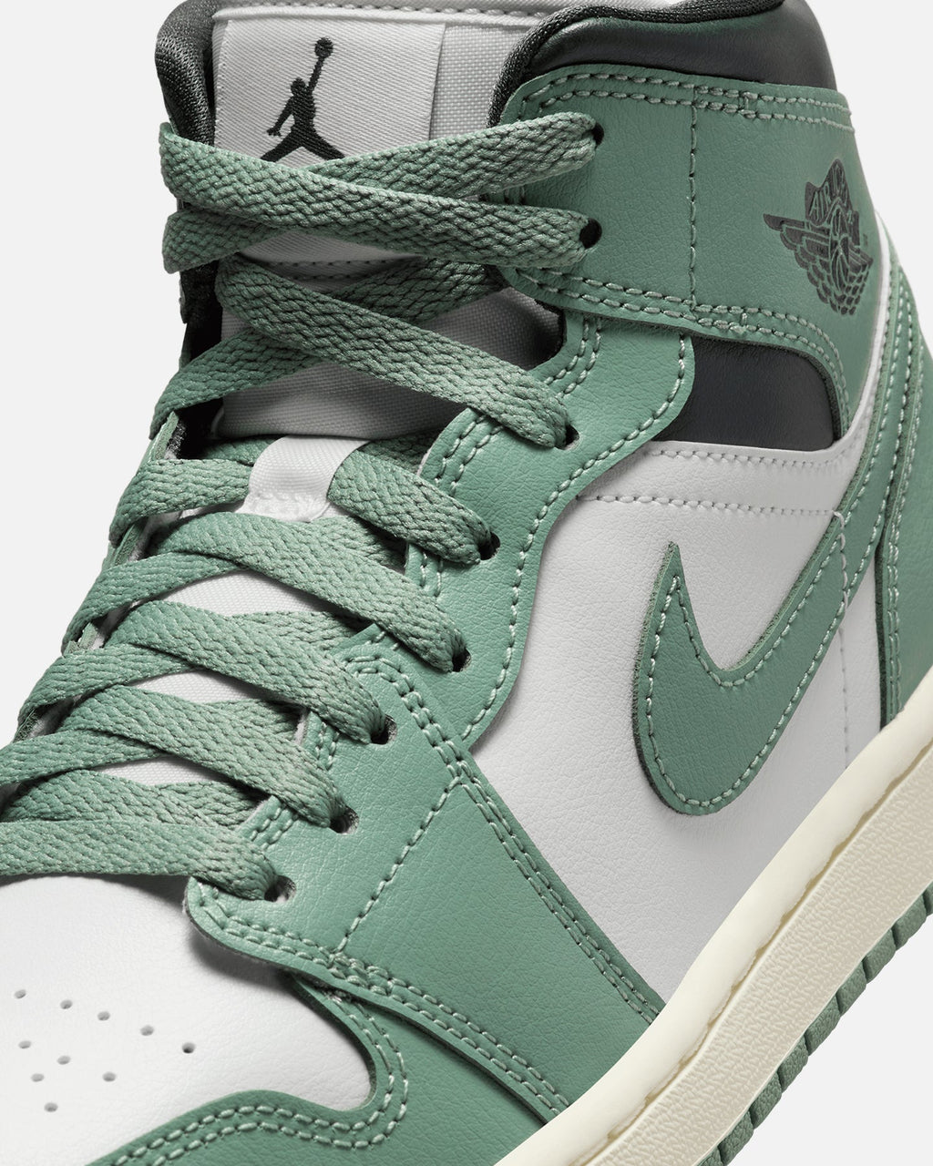 HOT Products Jordan Women's Air Jordan 1 Mid Sail/Jade Smoke