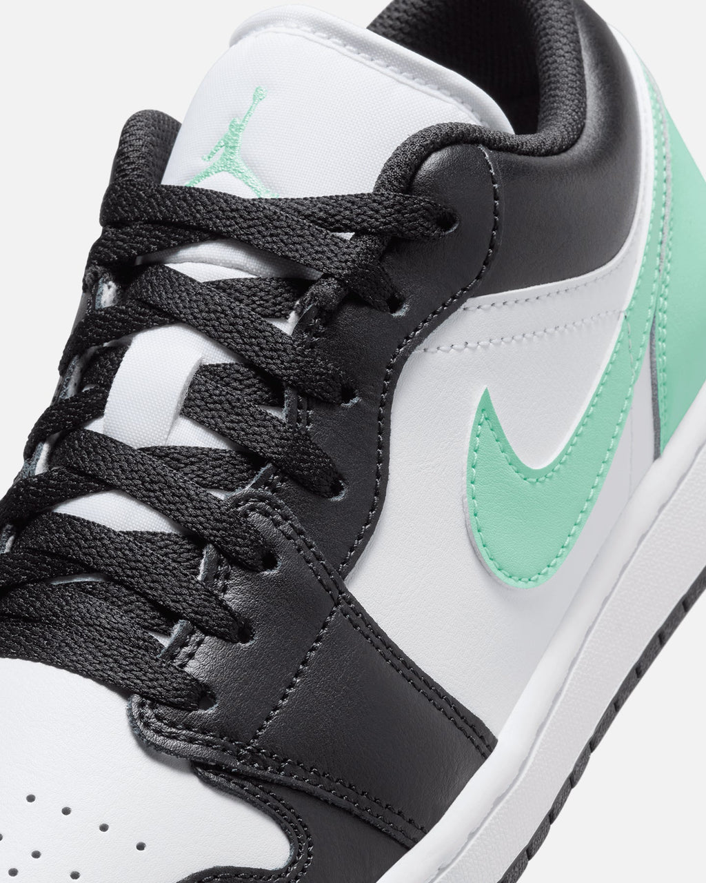 HOT Products Jordan Air Jordan 1 Low "Green Glow" White/Black-Green