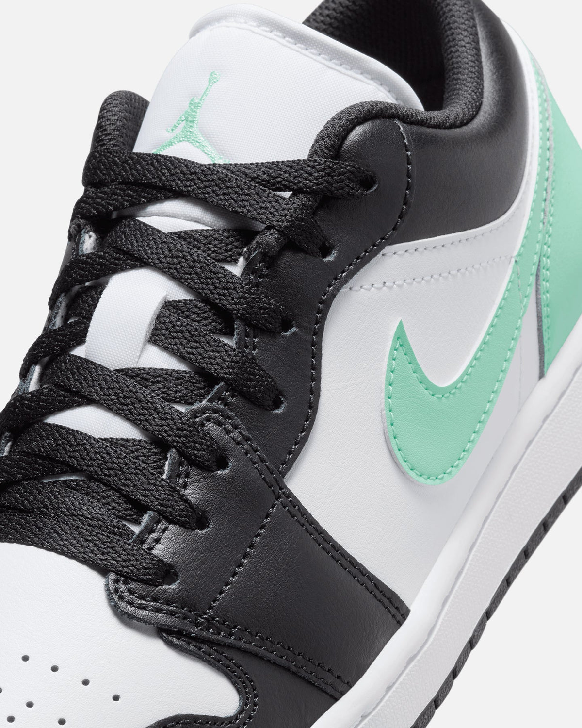 HOT Products Jordan Air Jordan 1 Low "Green Glow" White/Black-Green