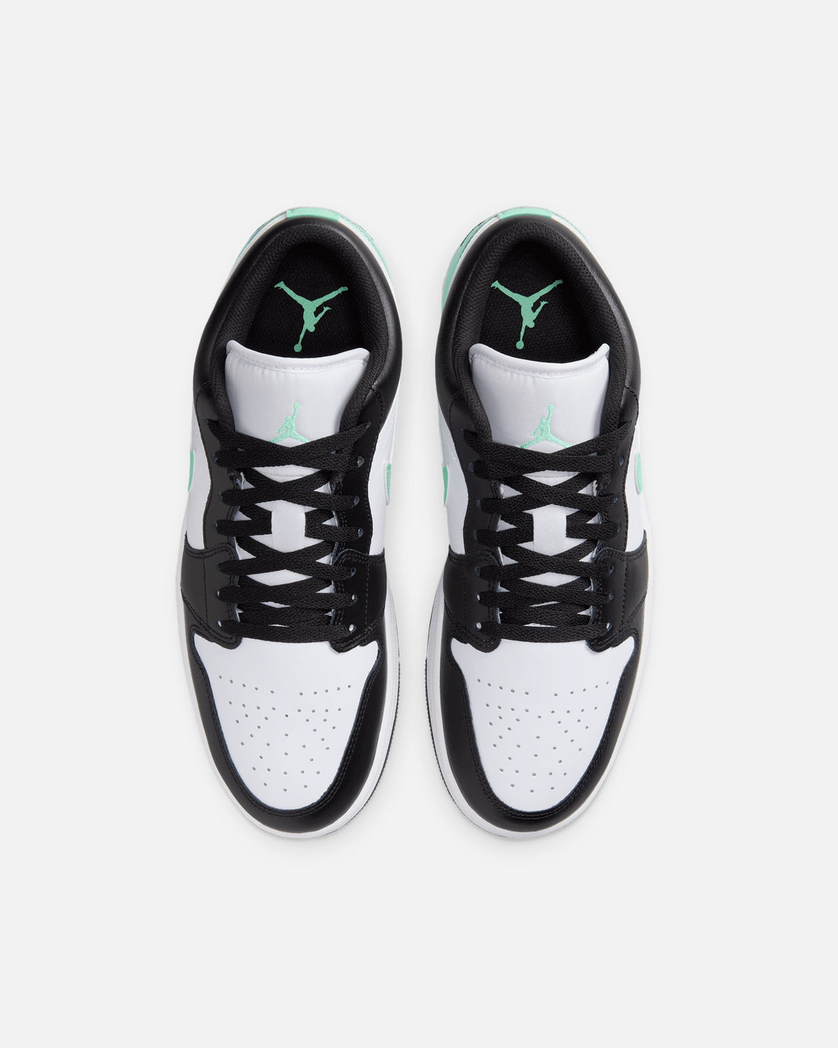 HOT Products Jordan Air Jordan 1 Low "Green Glow" White/Black-Green