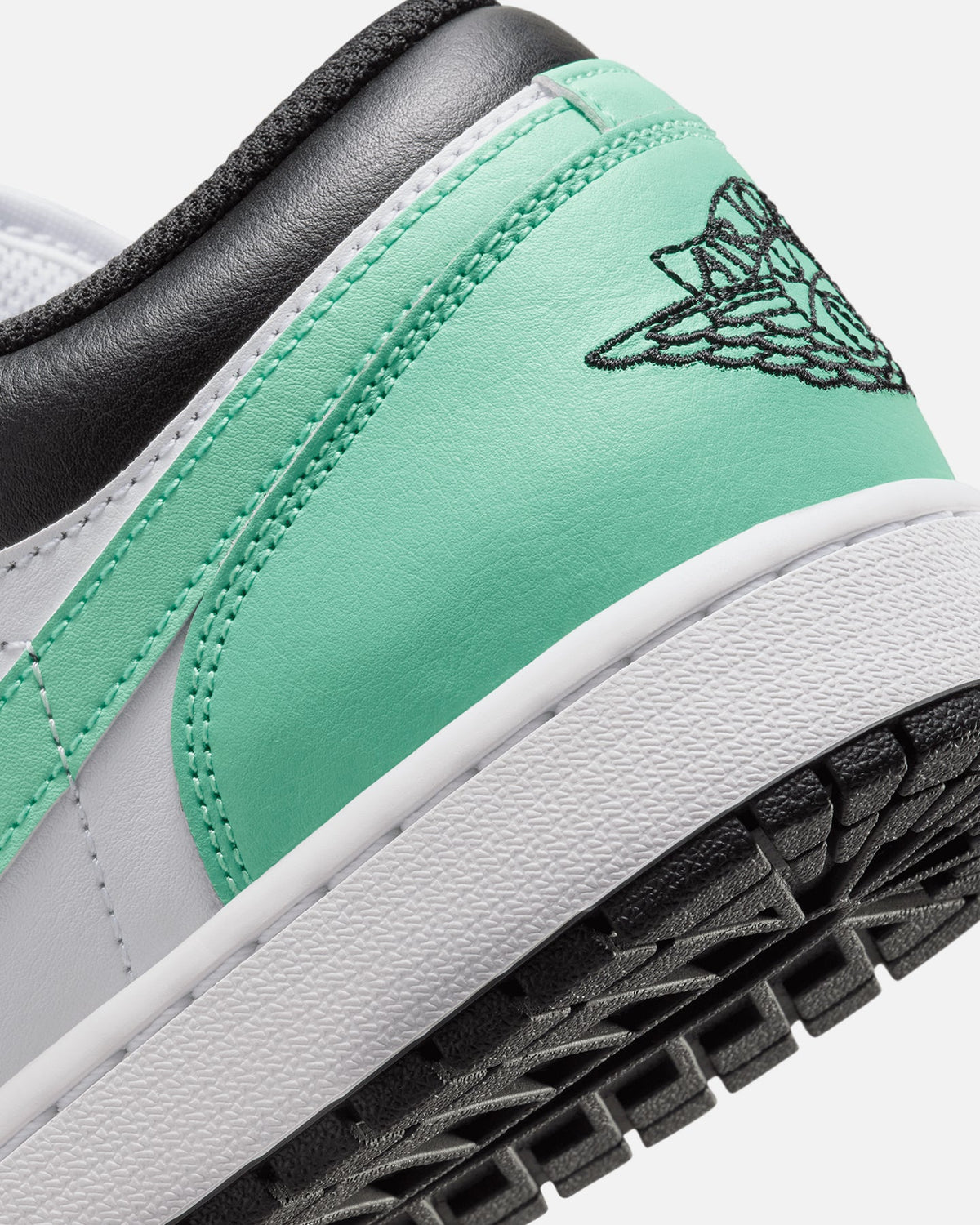 HOT Products Jordan Air Jordan 1 Low "Green Glow" White/Black-Green