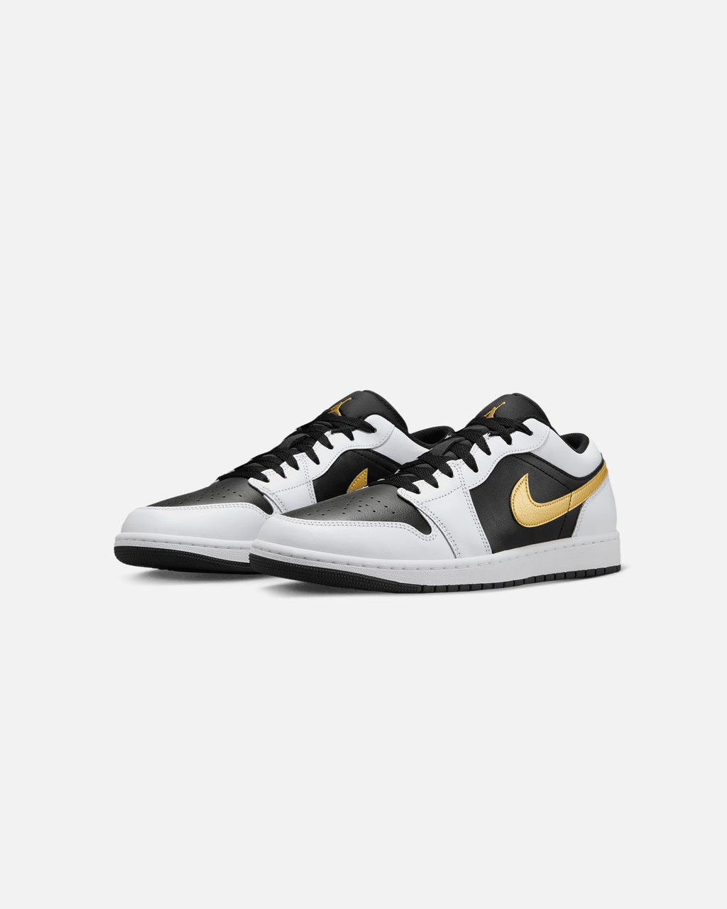 HOT Products Jordan Air Jordan 1 Low "Gold Swoosh" White/Metallic
