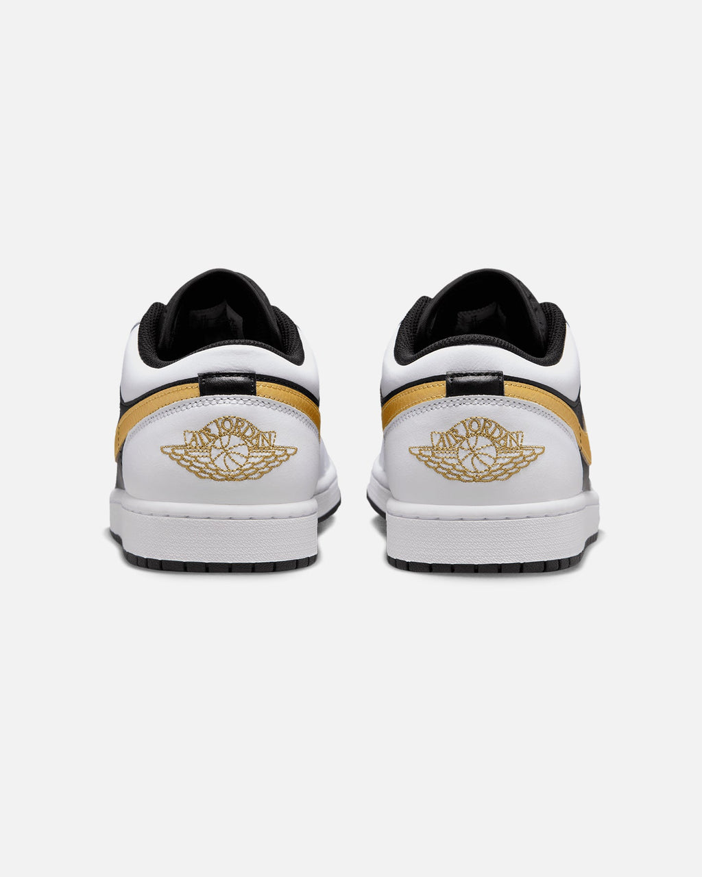 HOT Products Jordan Air Jordan 1 Low "Gold Swoosh" White/Metallic
