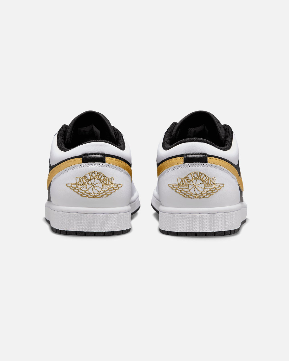 HOT Products Jordan Air Jordan 1 Low "Gold Swoosh" White/Metallic