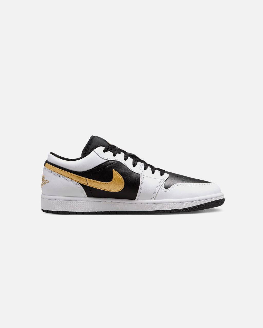 HOT Products Jordan Air Jordan 1 Low "Gold Swoosh" White/Metallic