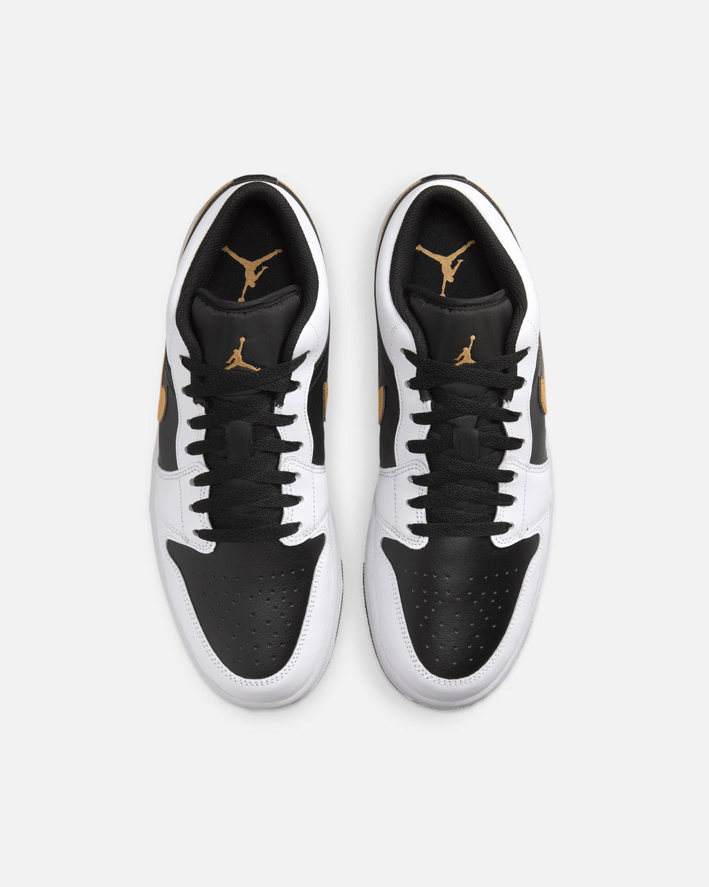 HOT Products Jordan Air Jordan 1 Low "Gold Swoosh" White/Metallic
