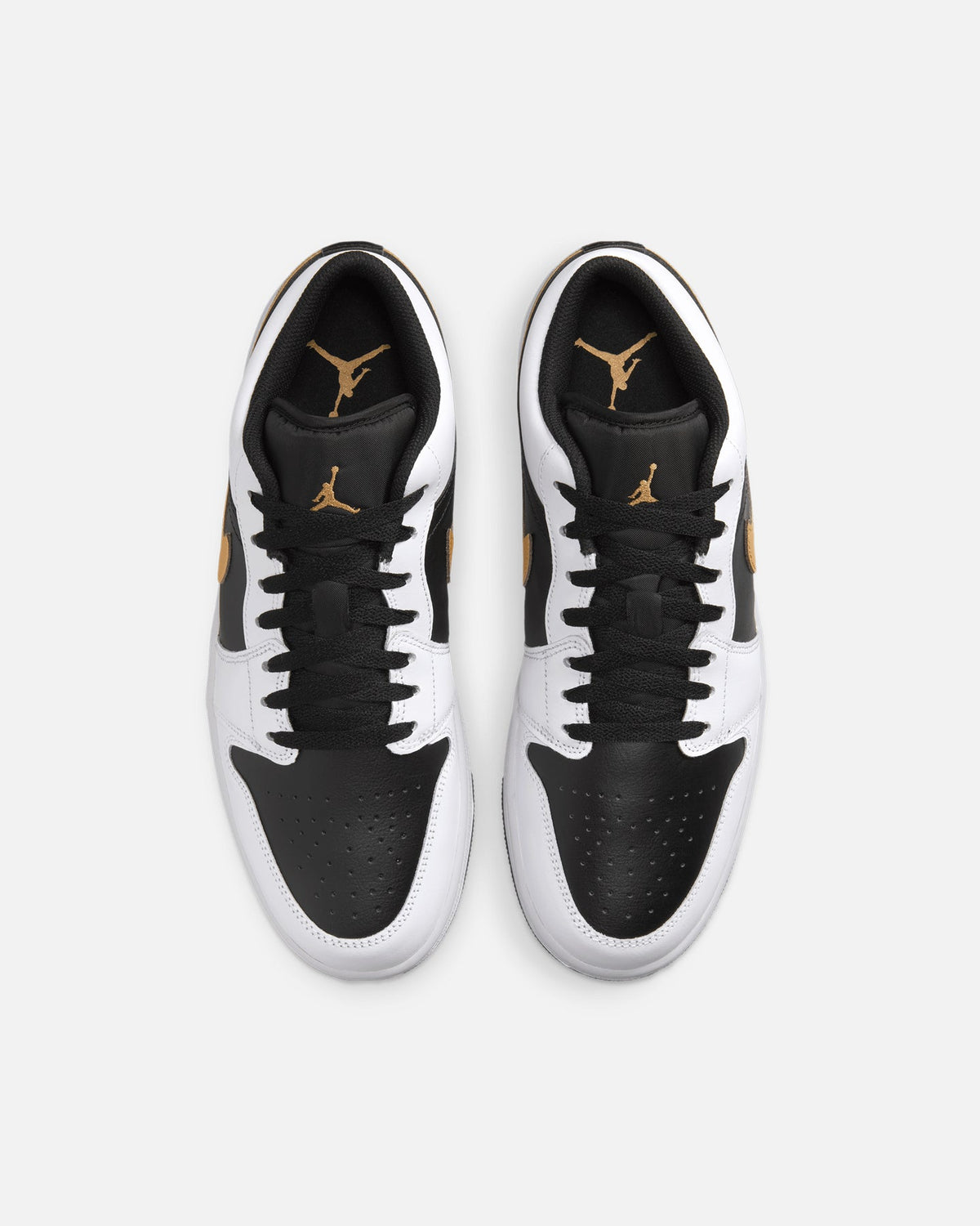 HOT Products Jordan Air Jordan 1 Low "Gold Swoosh" White/Metallic