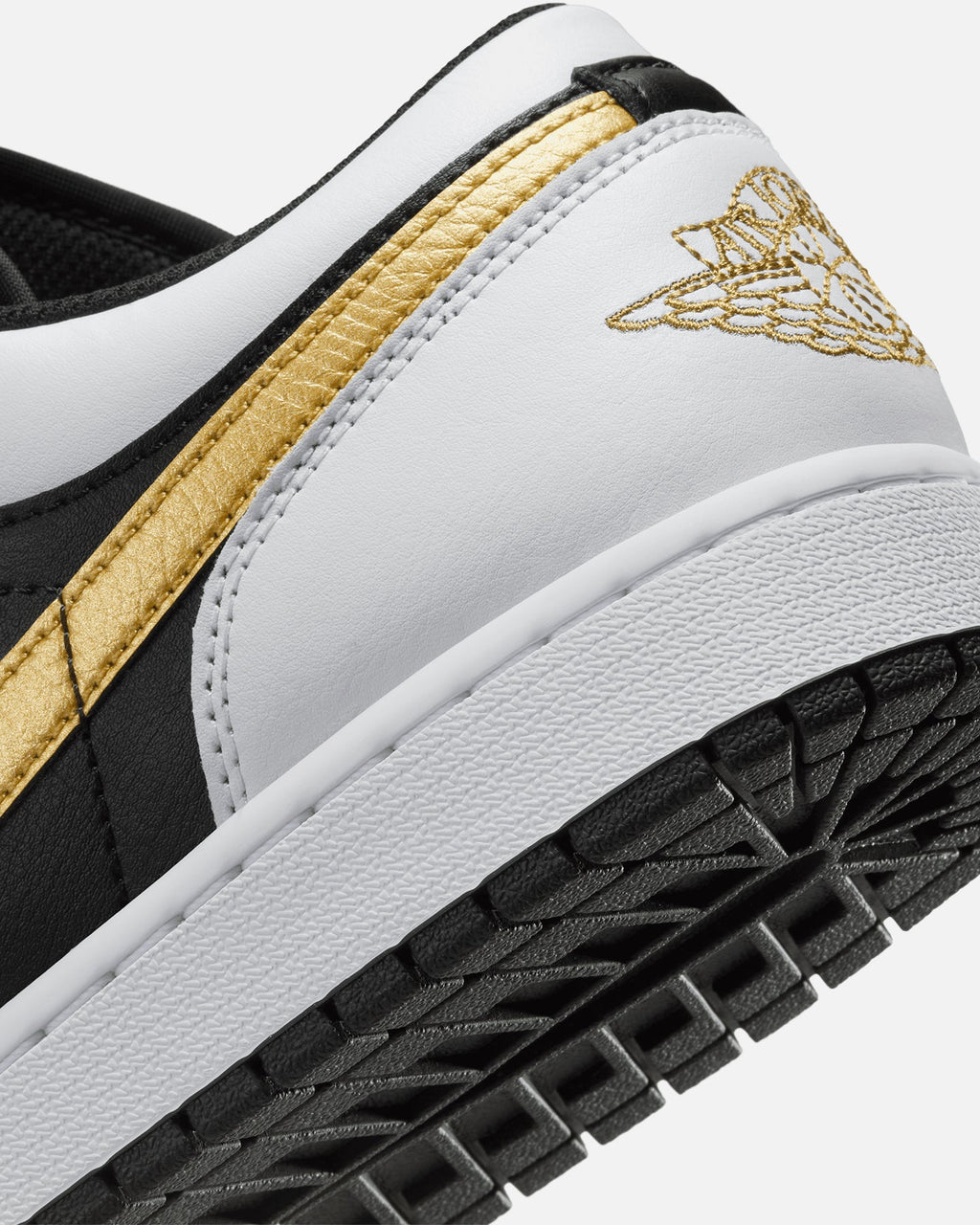 HOT Products Jordan Air Jordan 1 Low "Gold Swoosh" White/Metallic