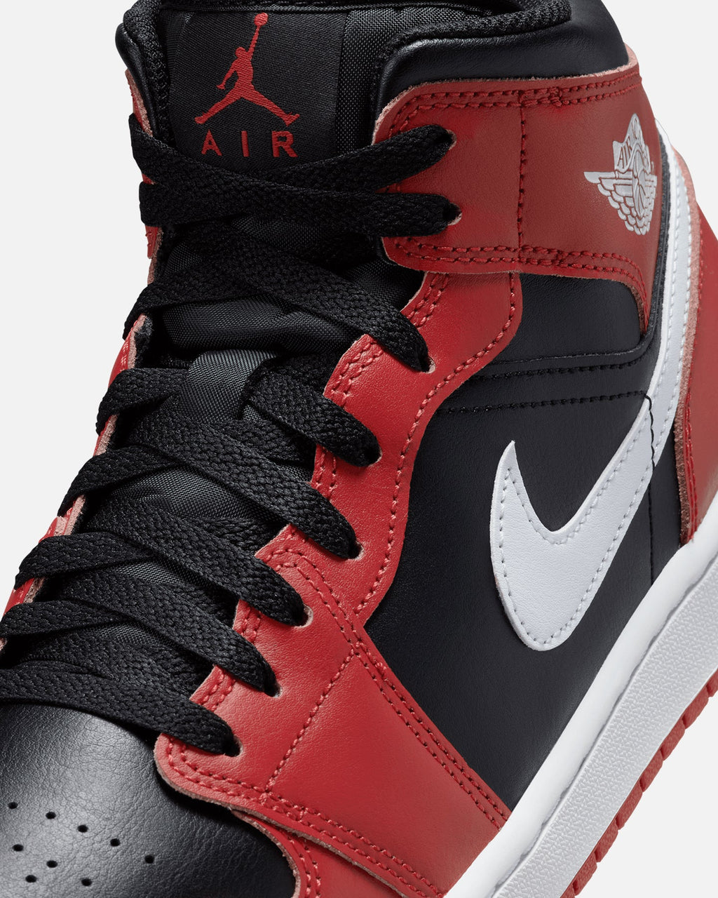 HOT Products Jordan Air Jordan 1 Mid "Black/Gym Red" Black/Red