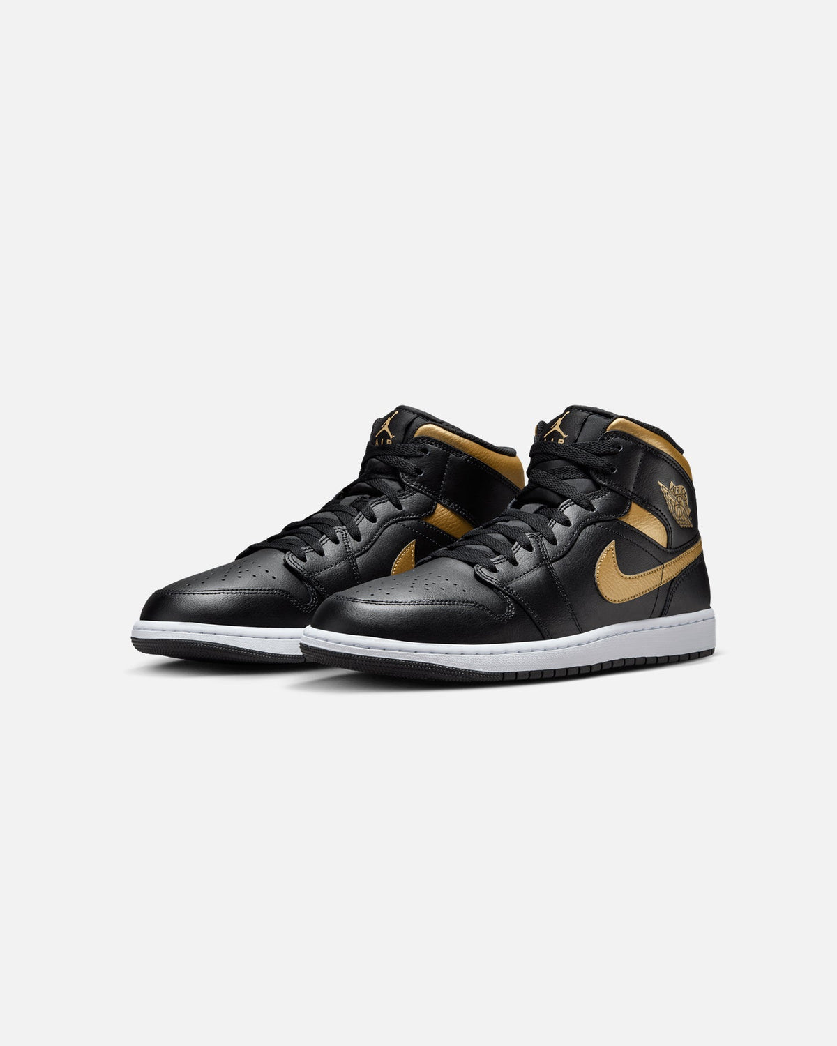 HOT Products Jordan Air Jordan 1 Mid "Metallic Gold" Black/Metallic
