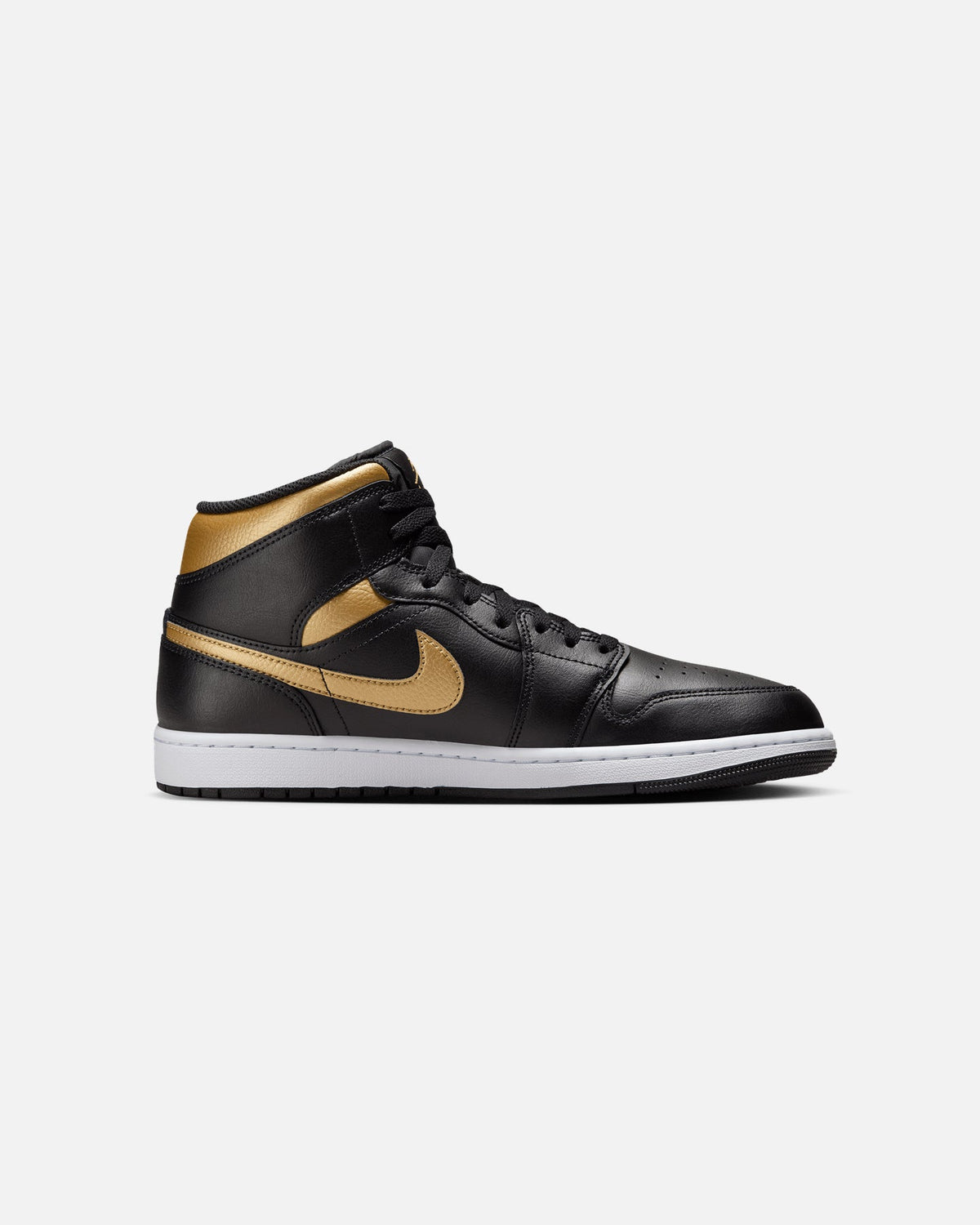 HOT Products Jordan Air Jordan 1 Mid "Metallic Gold" Black/Metallic