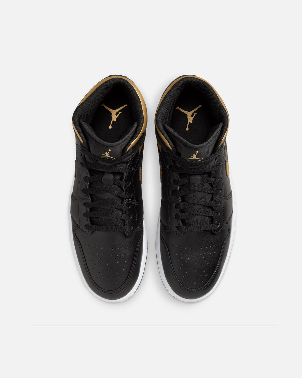 HOT Products Jordan Air Jordan 1 Mid "Metallic Gold" Black/Metallic