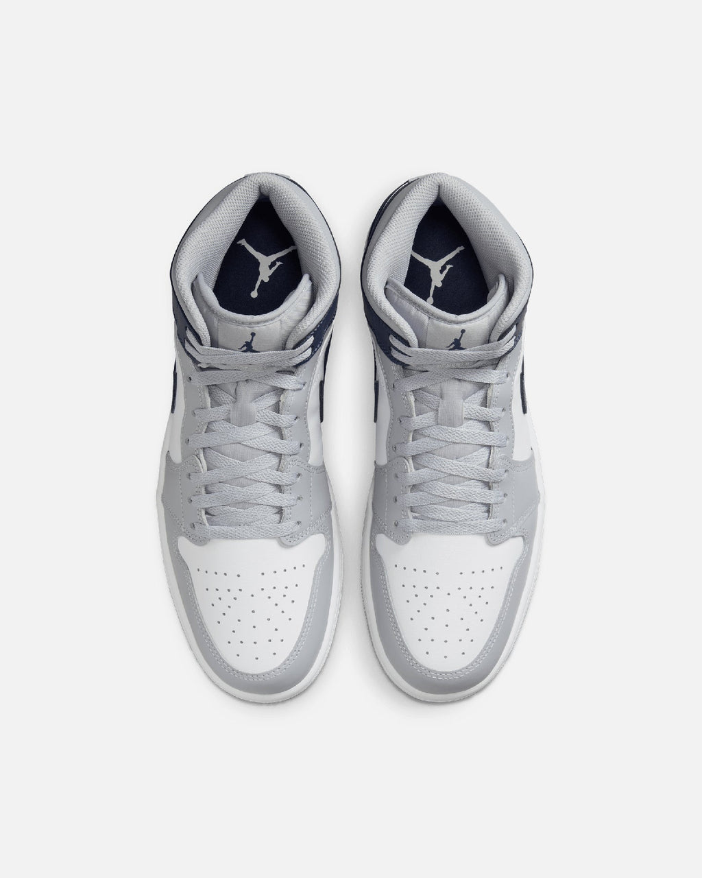 HOT Products Jordan Air Jordan 1 Mid "Georgetown" White/Midnight Navy