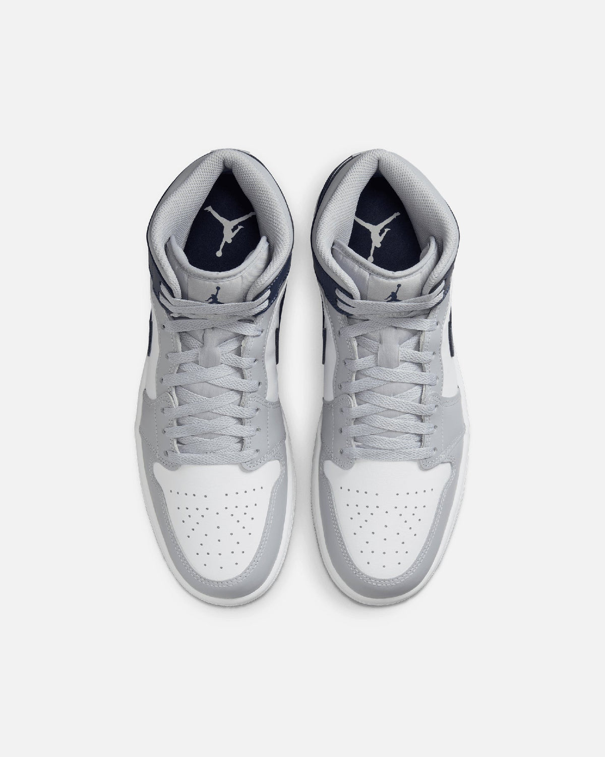 HOT Products Jordan Air Jordan 1 Mid "Georgetown" White/Midnight Navy