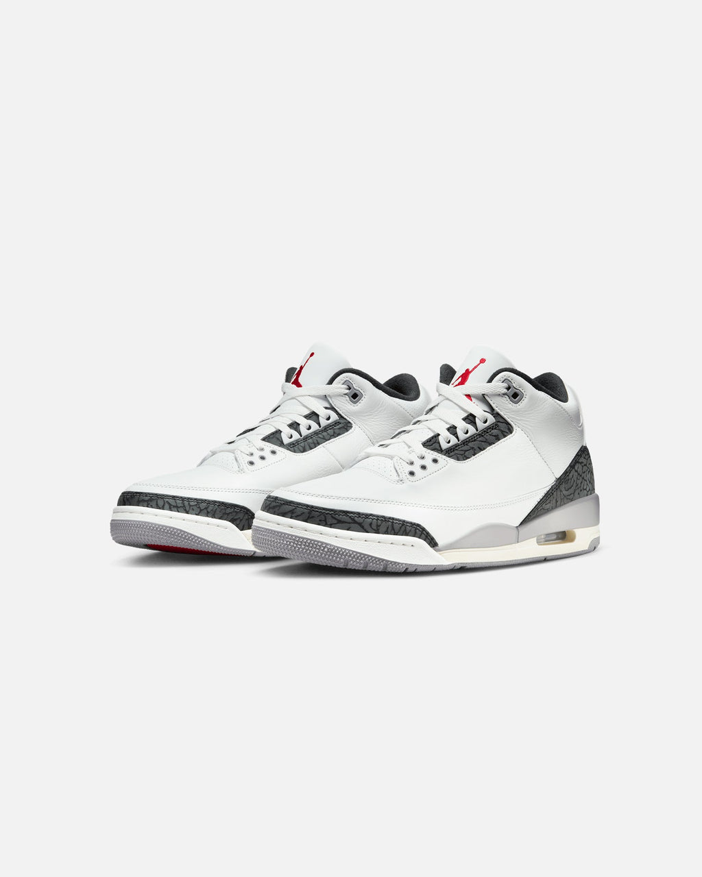 HOT Products Jordan Air Jordan 3 Retro "Cement Grey" Summit White/Fire Red Cement