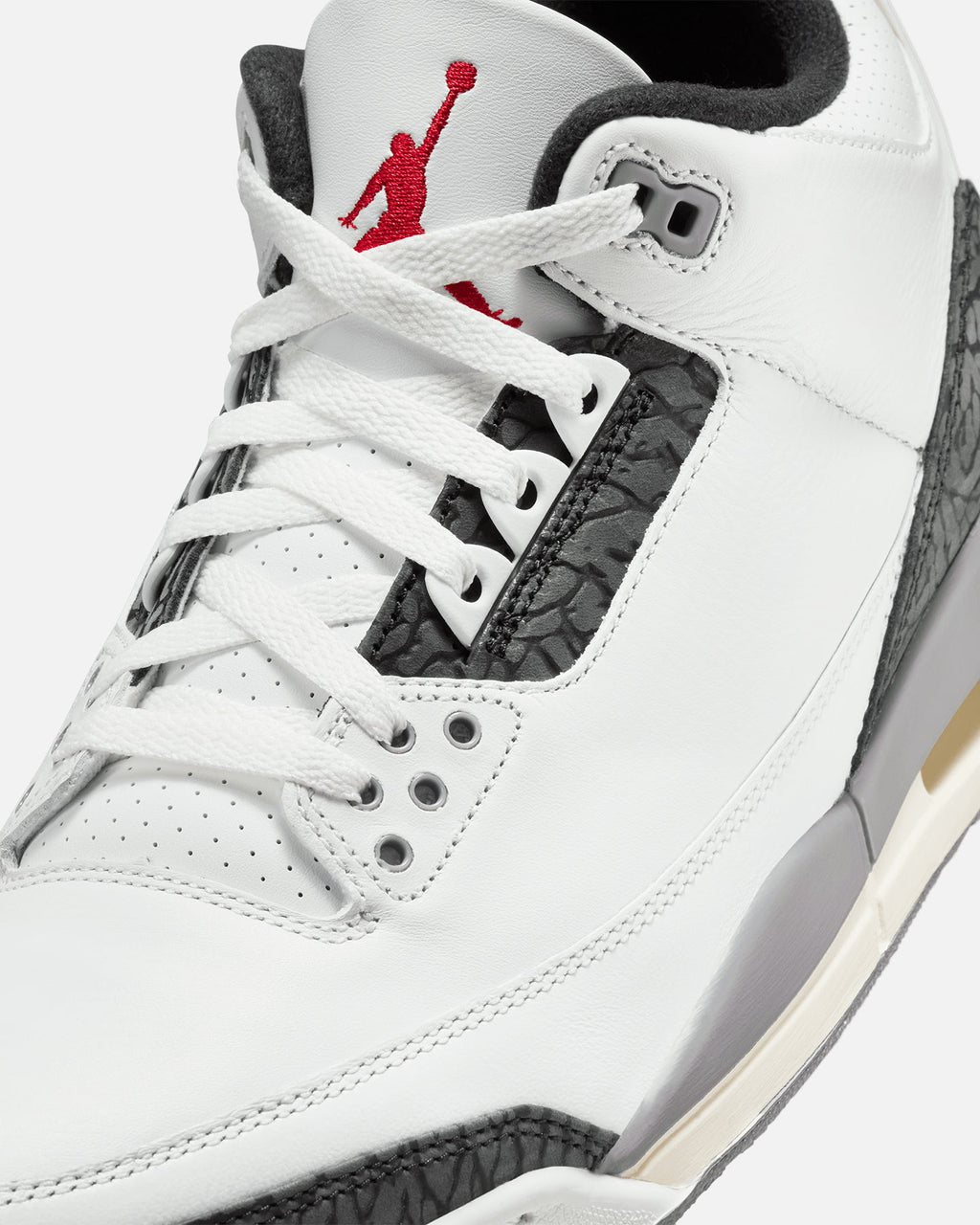 HOT Products Jordan Air Jordan 3 Retro "Cement Grey" Summit White/Fire Red Cement