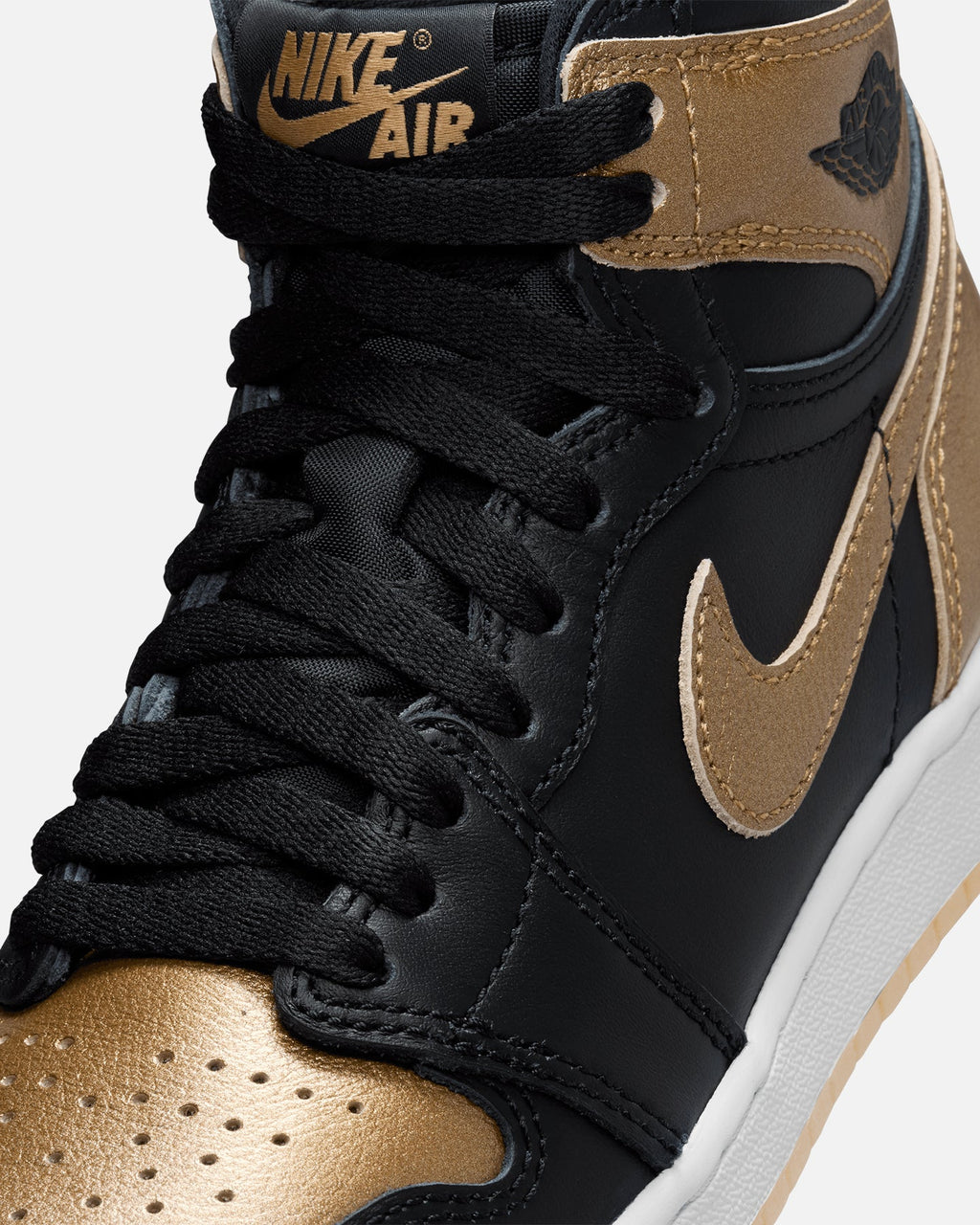 HOT Products Jordan Kids' Air Jordan 1 High OG  (GS)"Metallic Gold" Black/Metallic