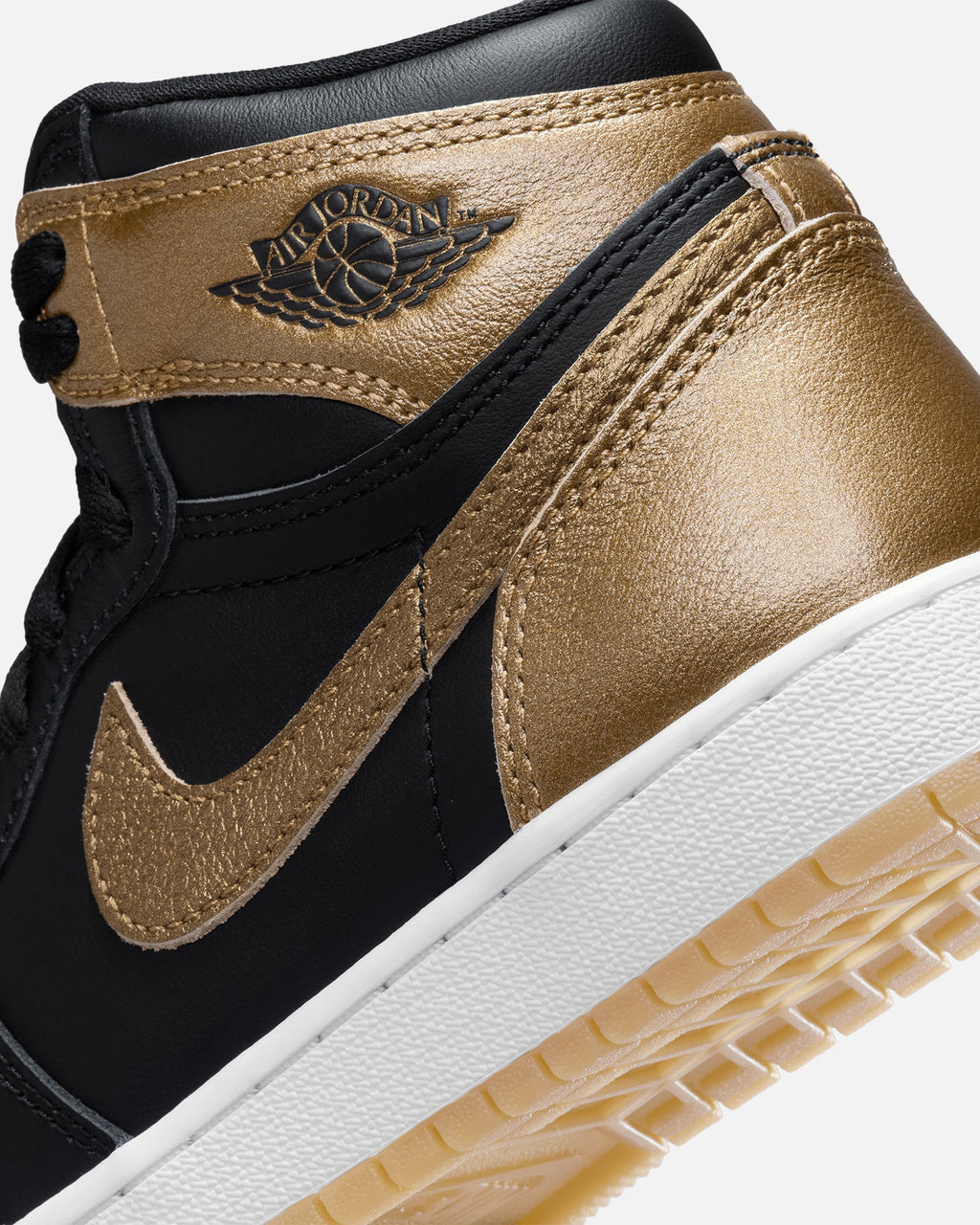 HOT Products Jordan Kids' Air Jordan 1 High OG  (GS)"Metallic Gold" Black/Metallic