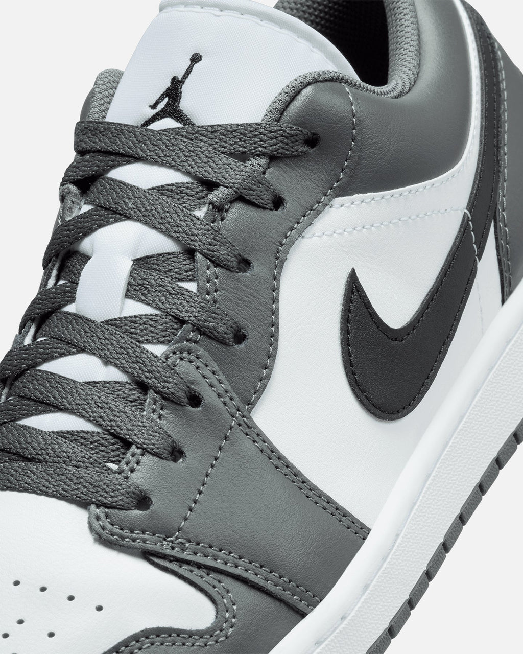 HOT Products Jordan Air Jordan 1 Low "Iron Grey" White/Black/Green