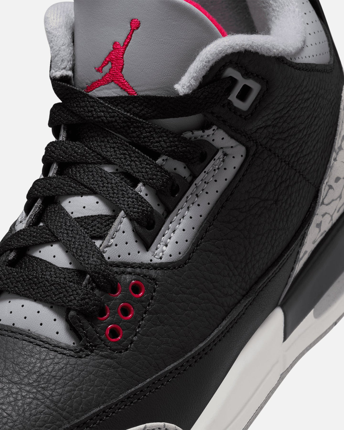 HOT Products Jordan Kids' Air Jordan 3 Retro (GS) "Black Cement" Black/Fire Red-Cement Grey/Summit White