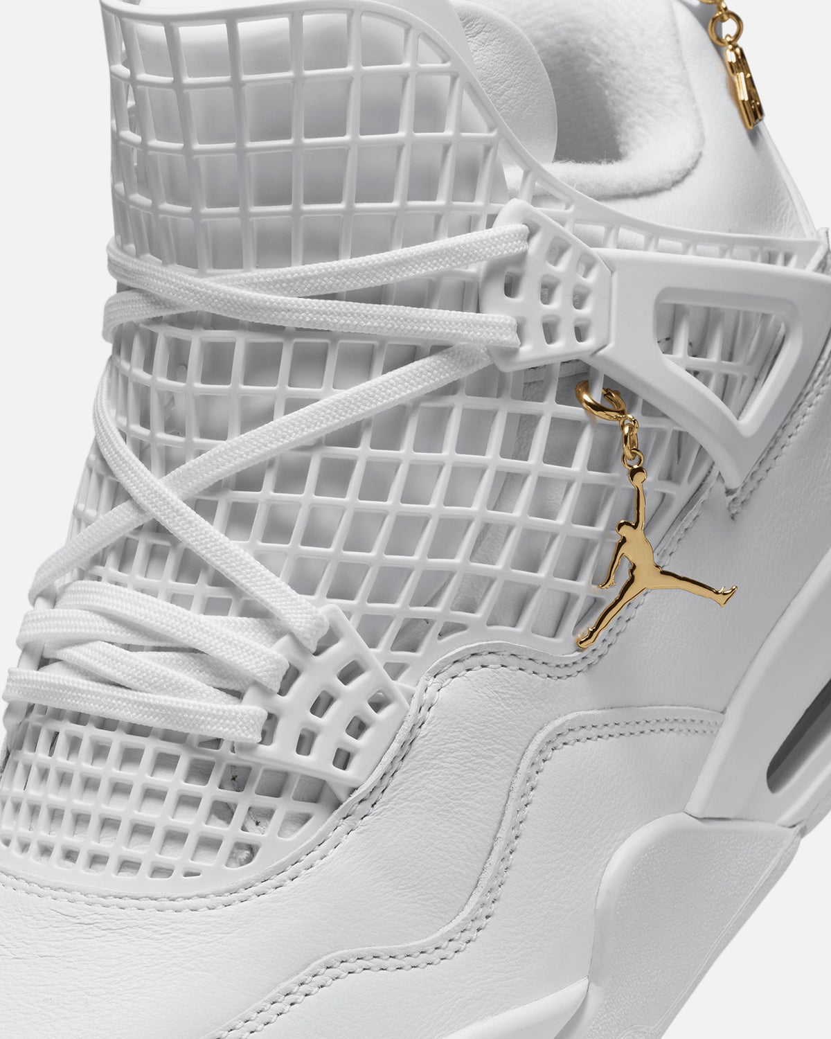 HOT Products Jordan Women's Air Jordan 4 Net "Triple White" White/Metallic