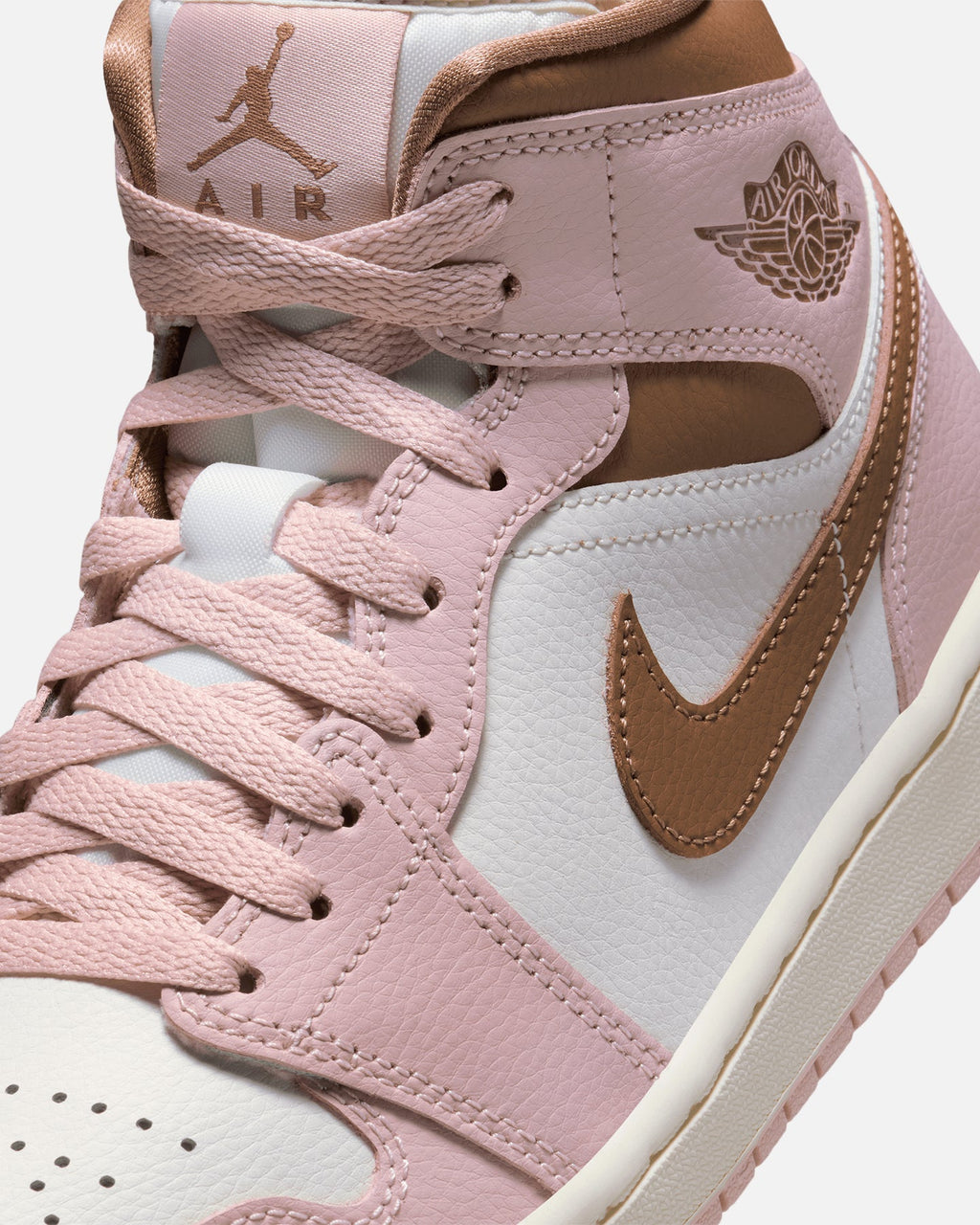 HOT Products Jordan Women's Air Jordan 1 Mid "Neapolitan" Pink Oxford/Archaeo Brown