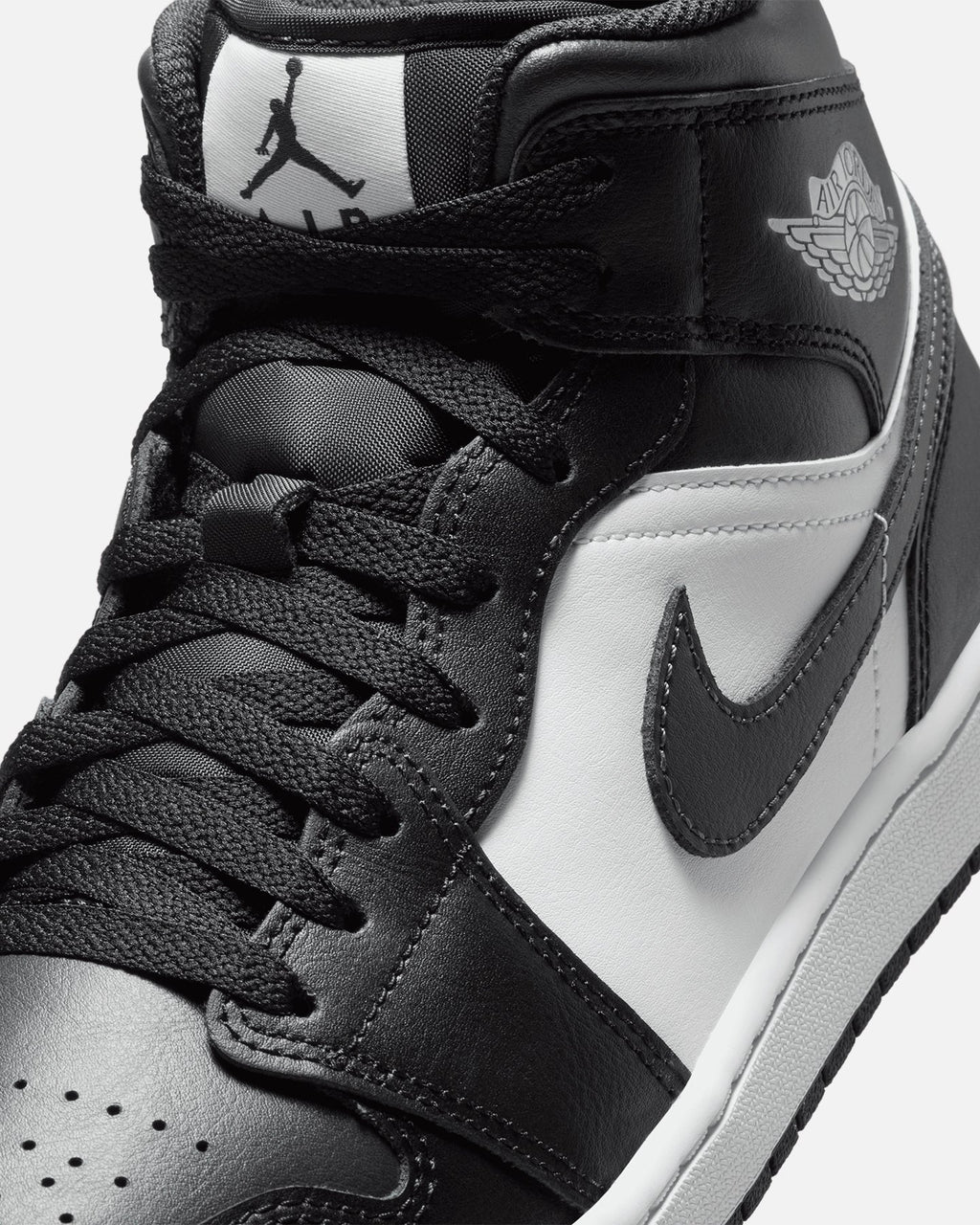 HOT Products Jordan Air Jordan 1 Mid "Off Noir Toe"  Black/White