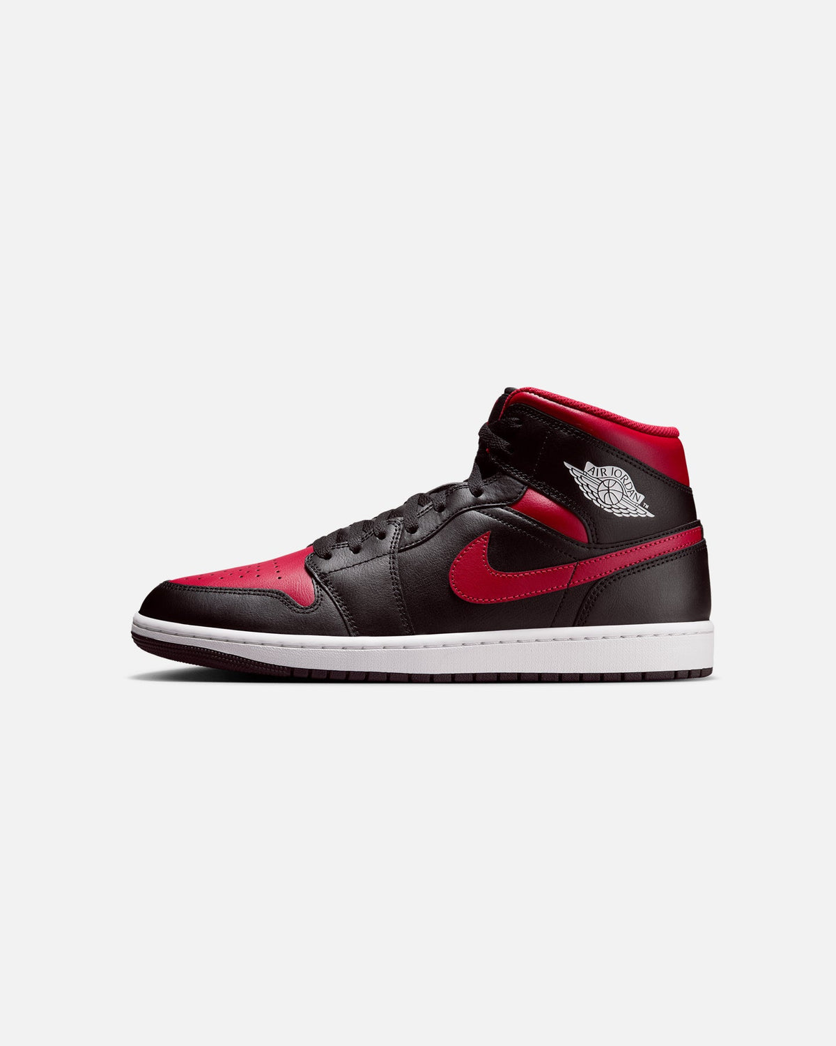 HOT Products Jordan Air Jordan 1 Mid "Bred" Black/Varisty Red-Summit White